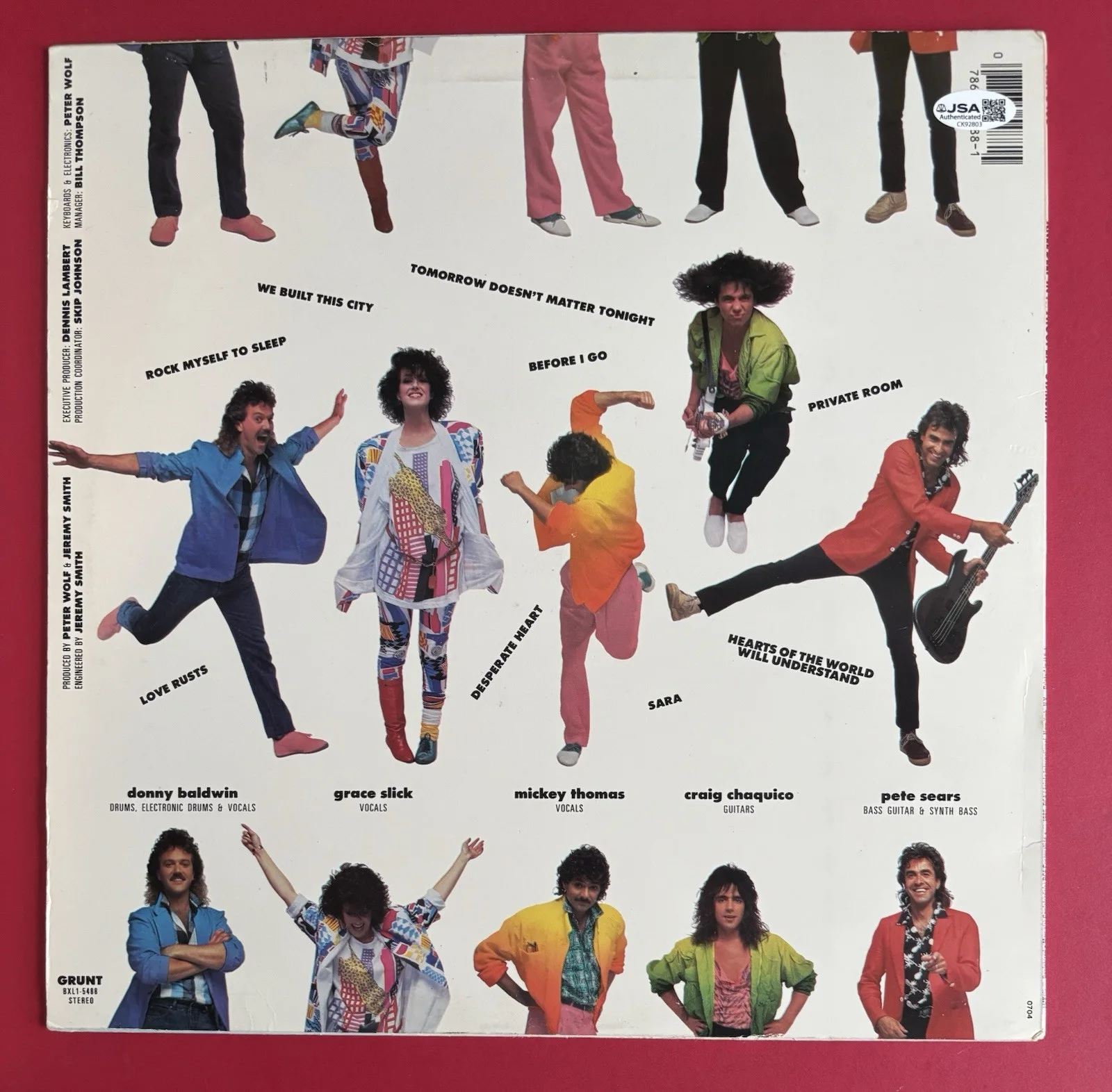 JEFFERSON STARSHIP Signed KNEE DEEP Vinyl Record JSA COA BALDWIN Thomas CHAQUICO, image 4