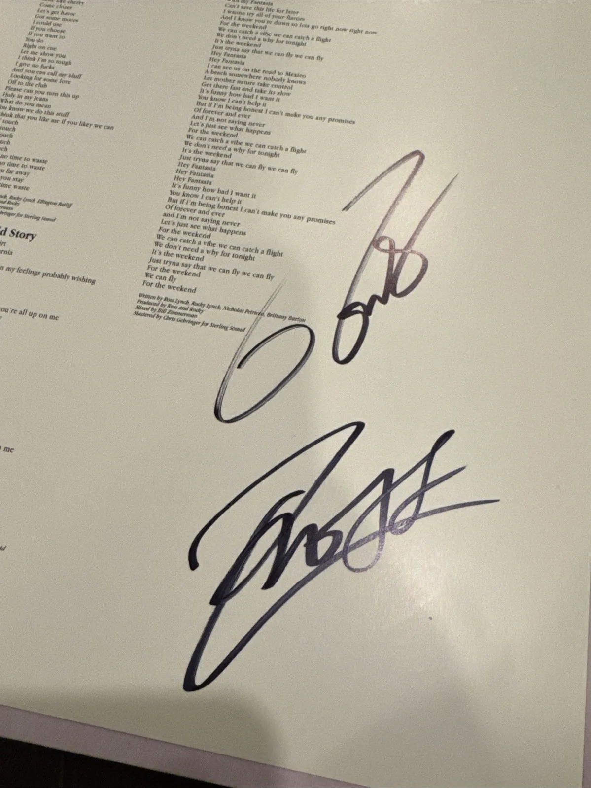 * THE DRIVER ERA * signed vinyl album * OBSESSION * ROSS LYNCH ROCKY LYNCH, изображение 2