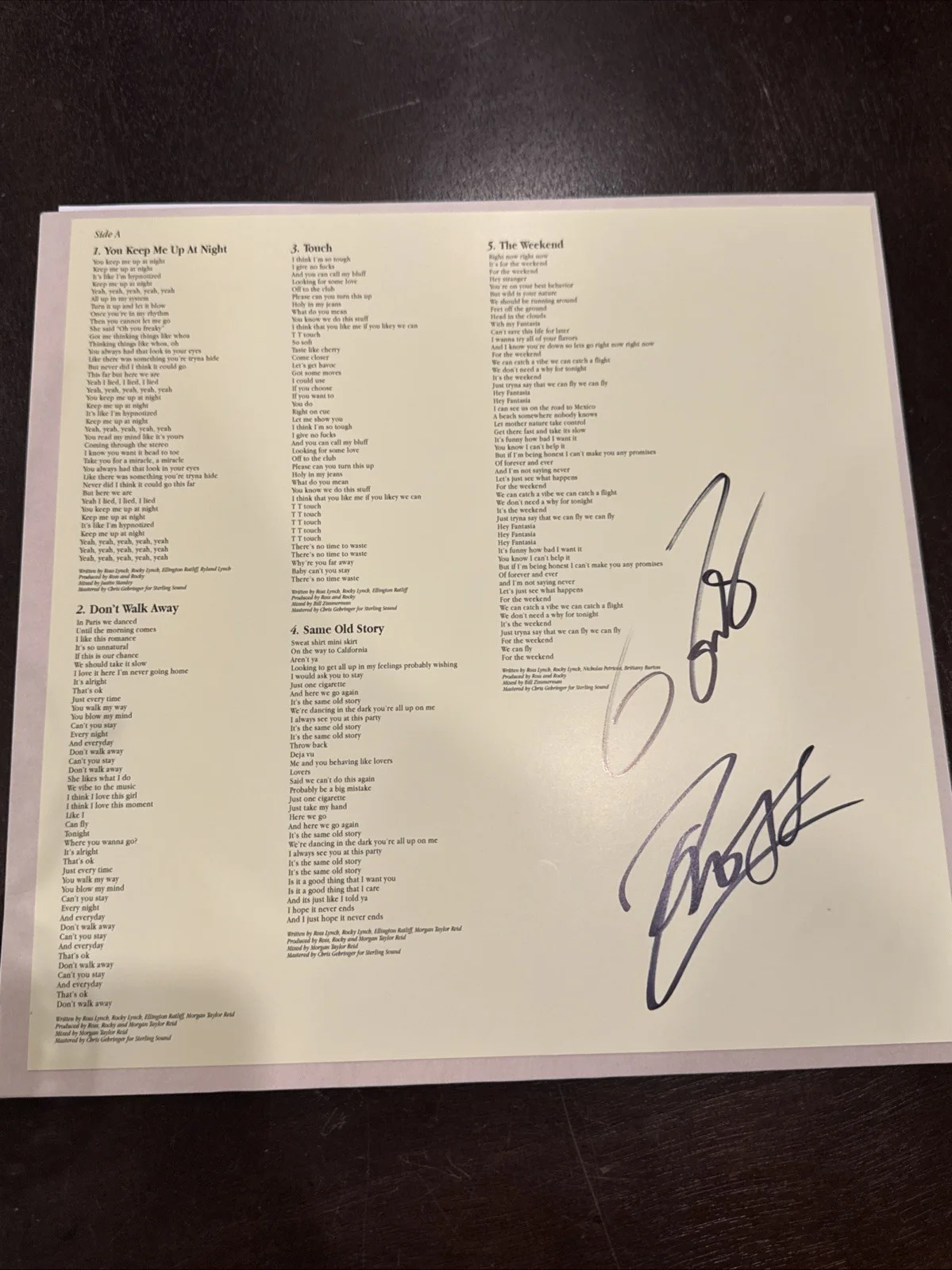 * THE DRIVER ERA * signed vinyl album * OBSESSION * ROSS LYNCH ROCKY LYNCH, изображение 3