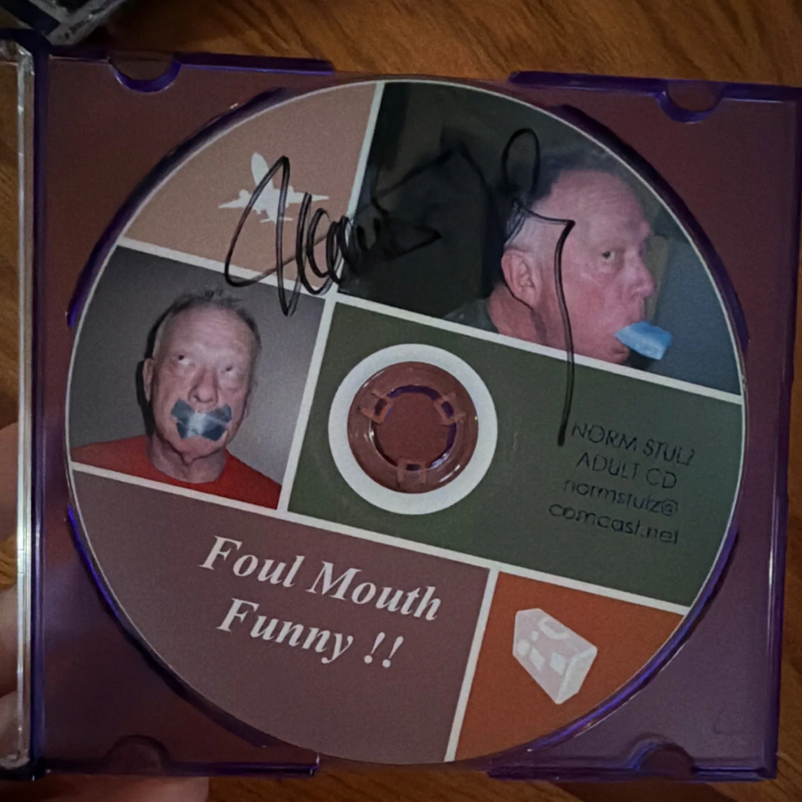 Signed "Foul Mouth Funny!!" CD & Booklet in Jewel Case (Not Authenticated), image 3