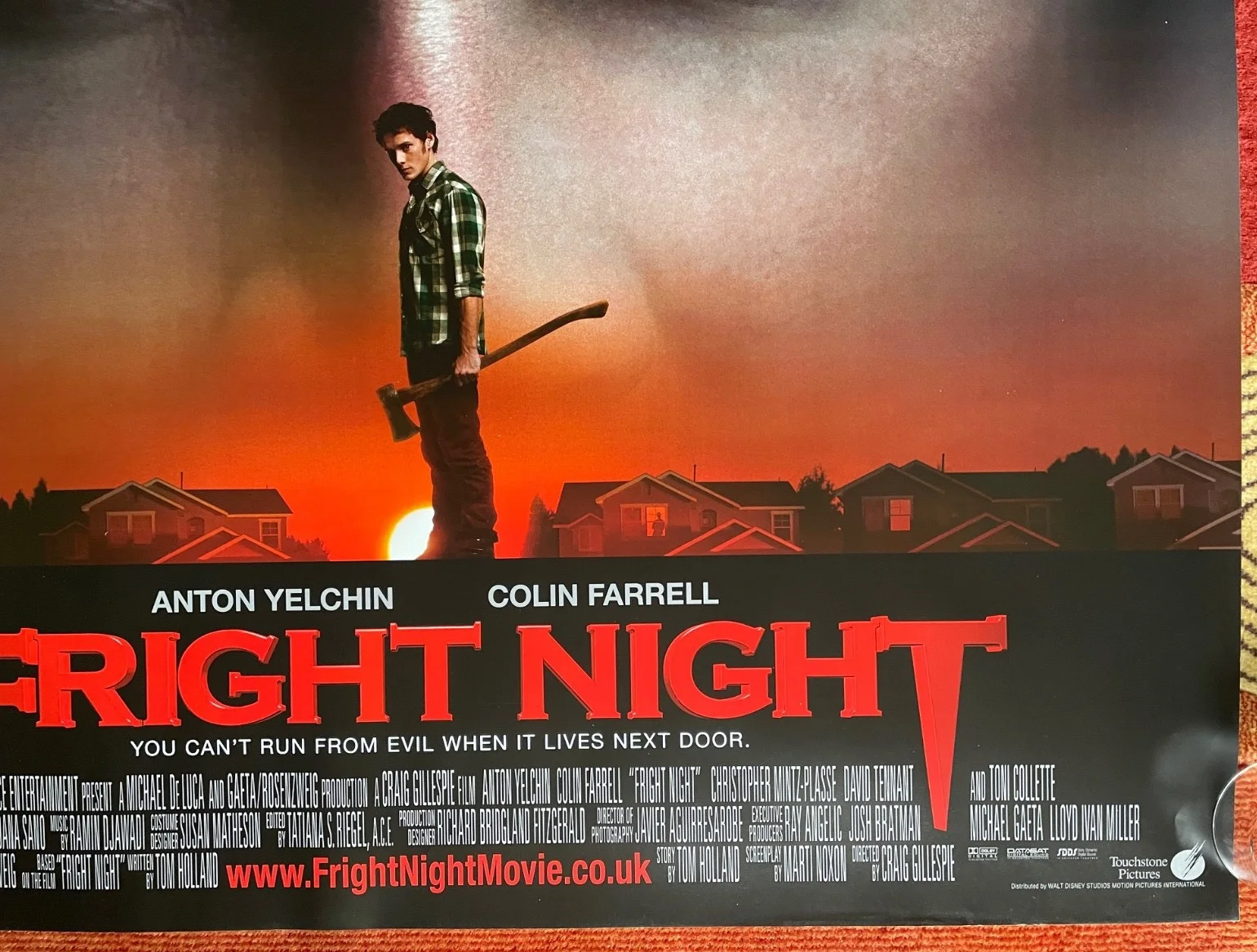 FRIGHT NIGHT (2011) Original Quad Movie Poster - Colin Farrell, Anton Yelchin, изображение 5