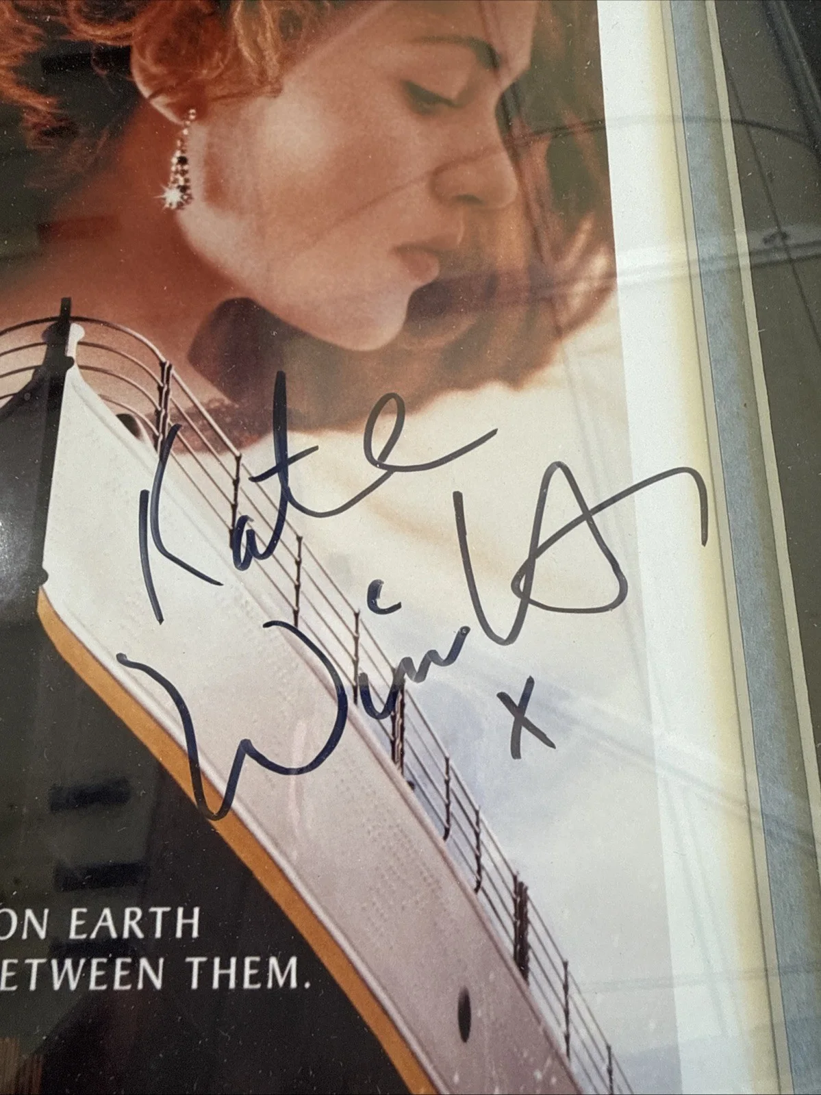 TITANIC (1996) Poster SIGNED , RARE! Original! Leo DiCaprio, Kate Winslet., изображение 4