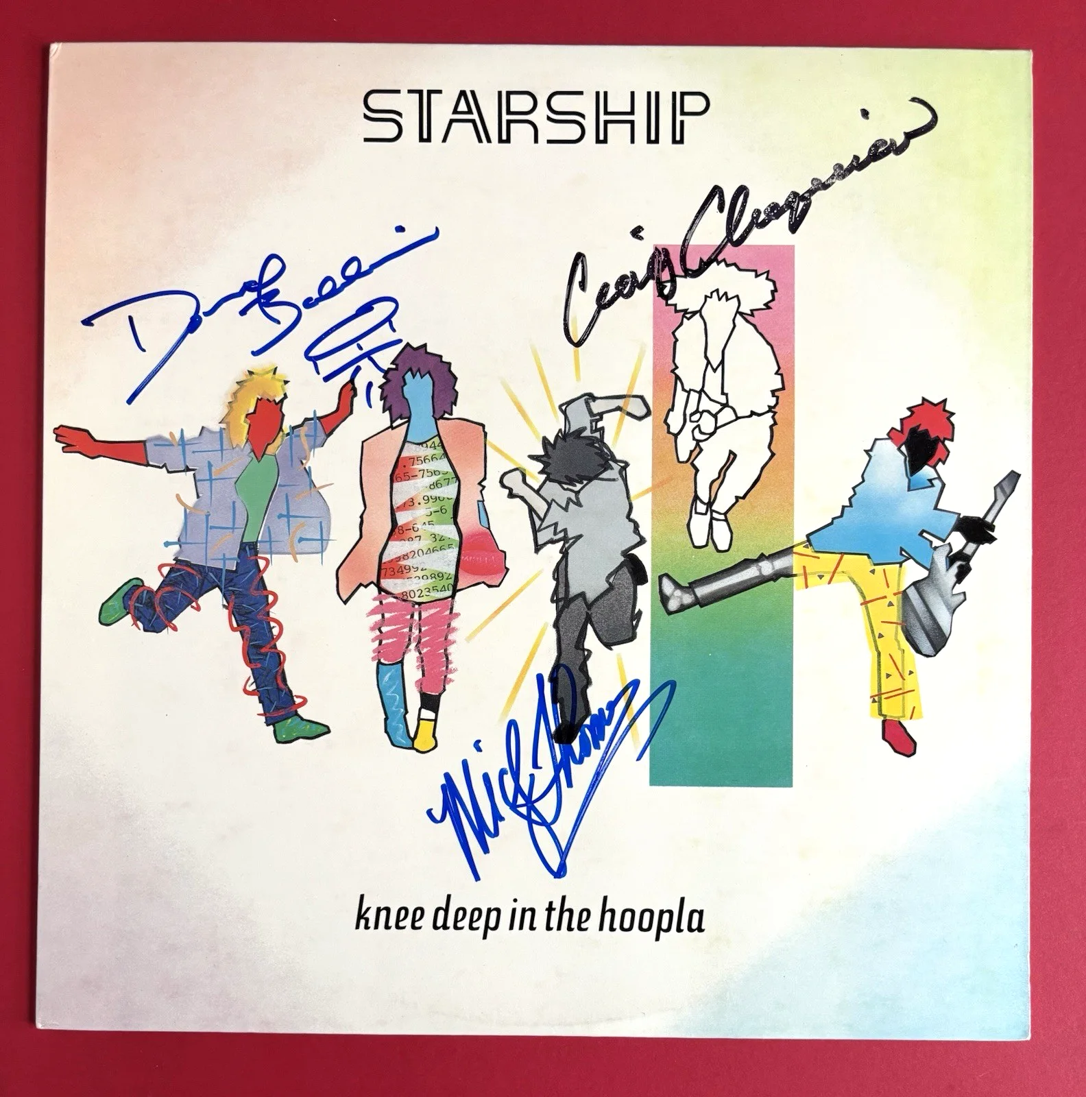 JEFFERSON STARSHIP Signed KNEE DEEP Vinyl Record JSA COA BALDWIN Thomas CHAQUICO, image 2