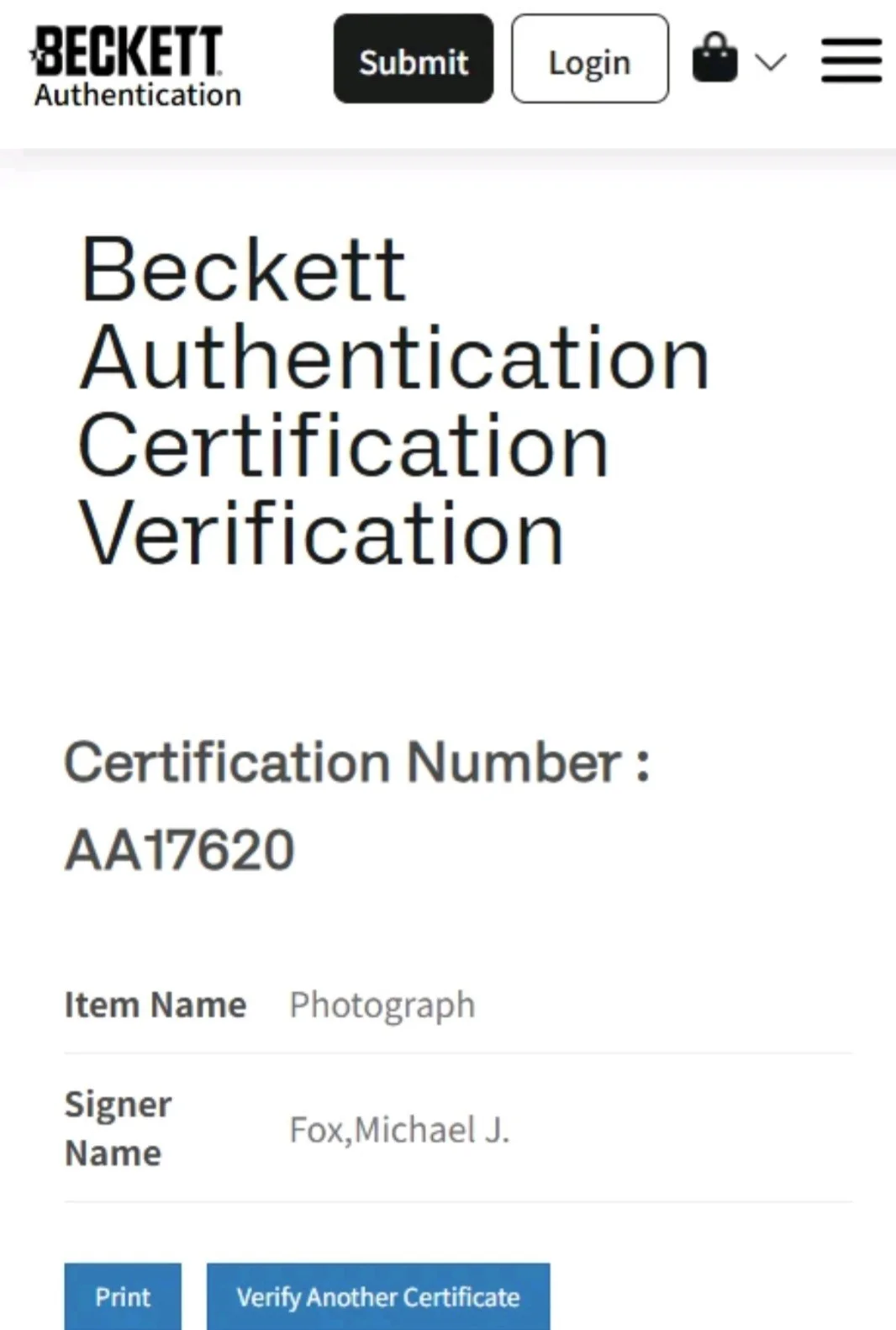 Michael J. Fox — MICHAEL J FOX 8x10 Beckett BAS Auto Back to Future Signed PHOTO Autograph, image 3
