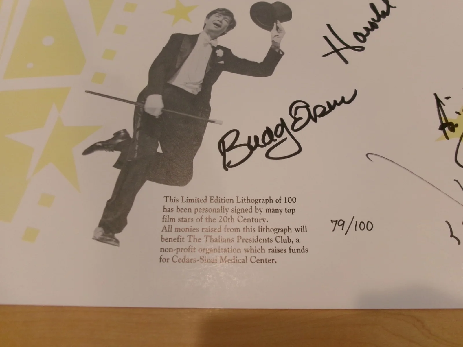 Film Stars of the 20th Century signed lithograph 50 autographs 79/100, изображение 2