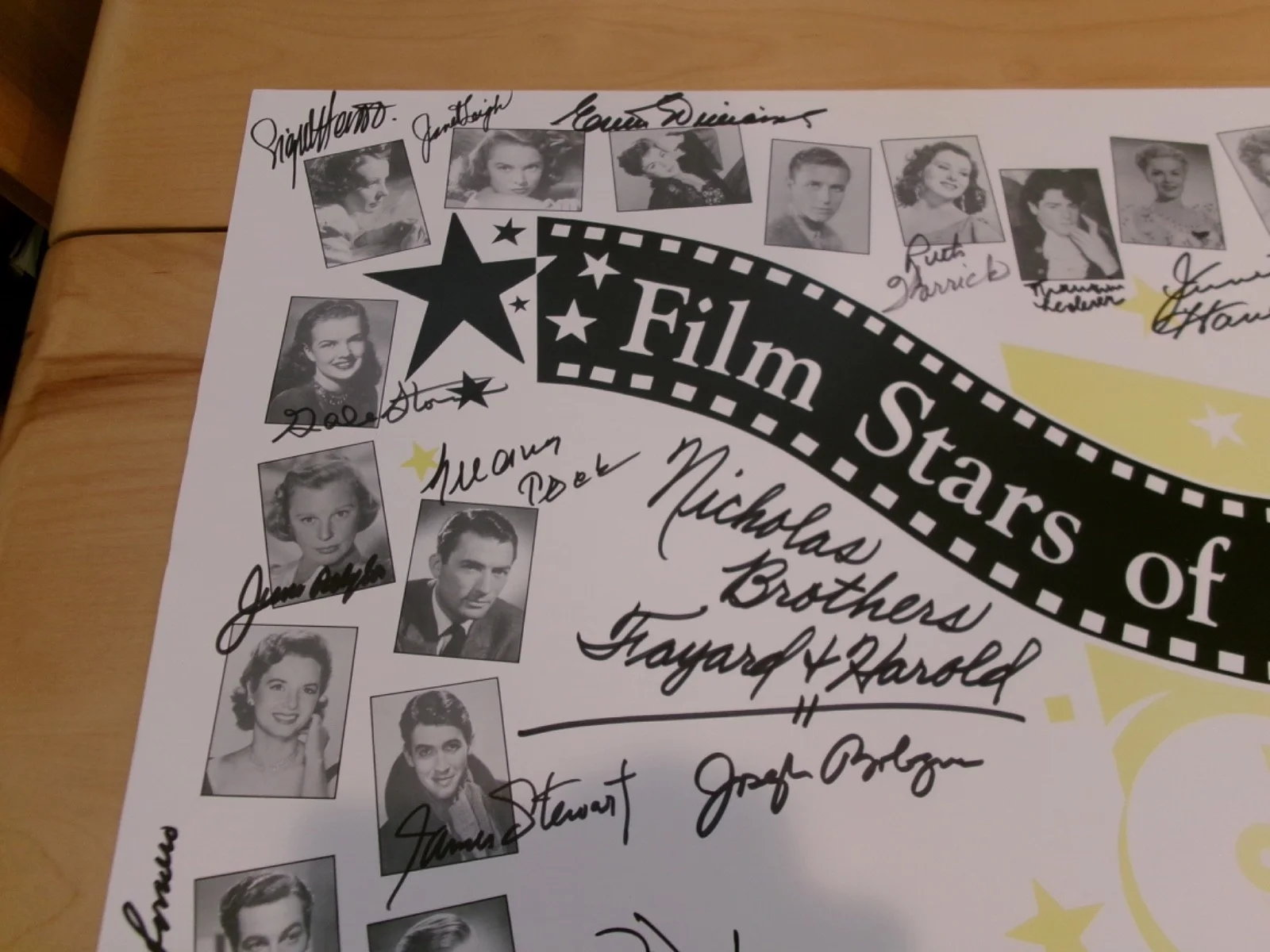 Film Stars of the 20th Century signed lithograph 50 autographs 79/100, изображение 3
