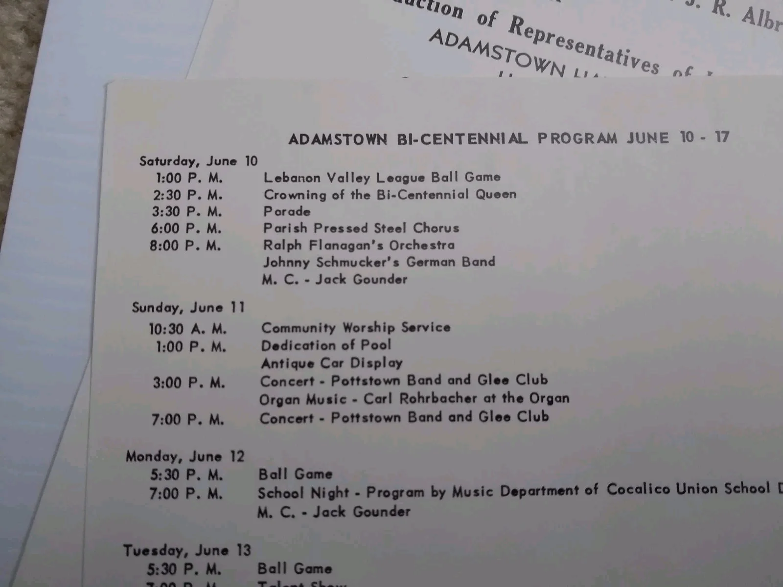 Ralph Flanagan — 1961 Musician Ralph Flanagan autorgraphed program - Composer - Pianist, image 4