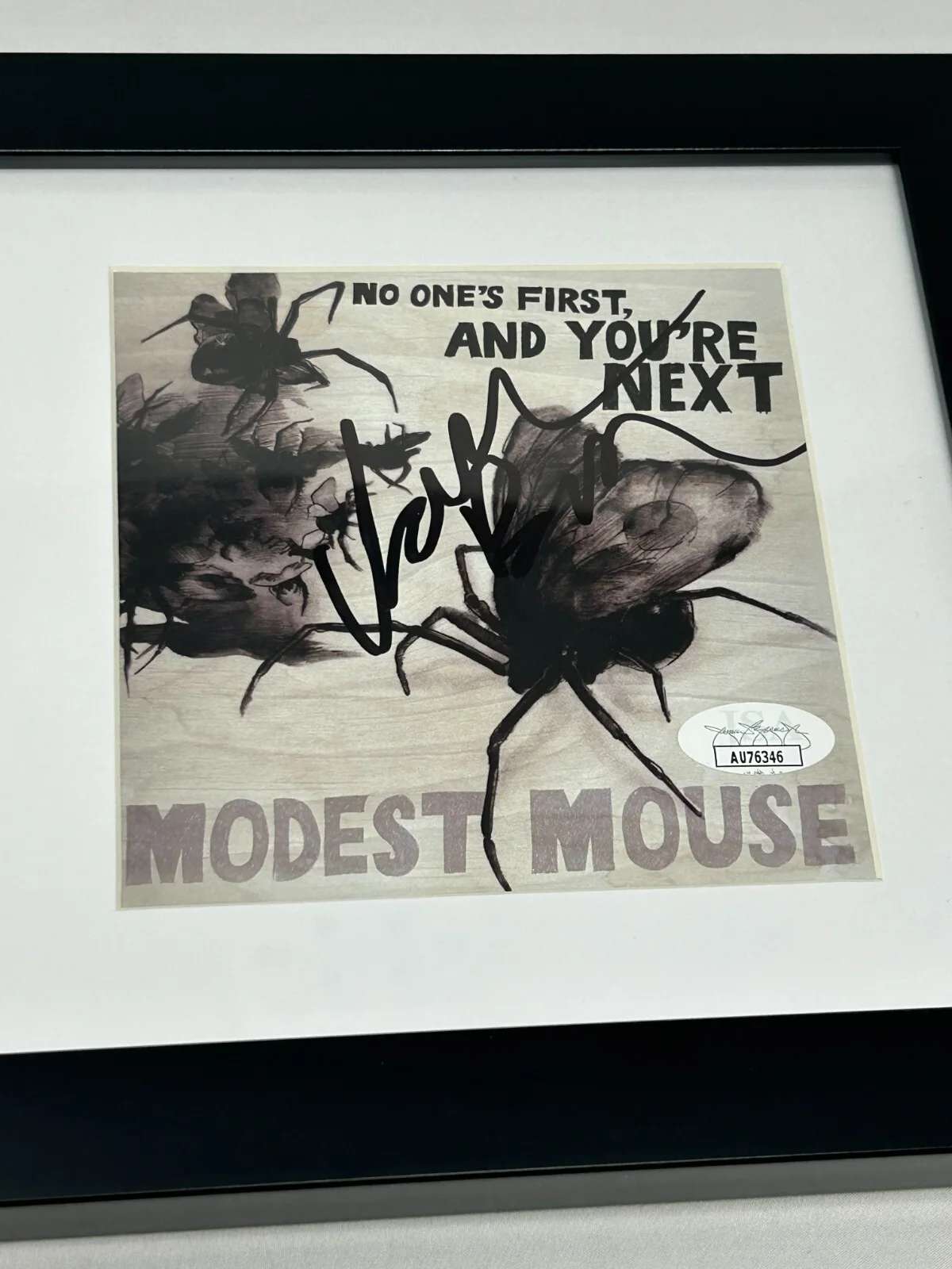 Isaac Brock of Modest Mouse signed No One's First, Next Framed CD Cover JSA COA, image 2