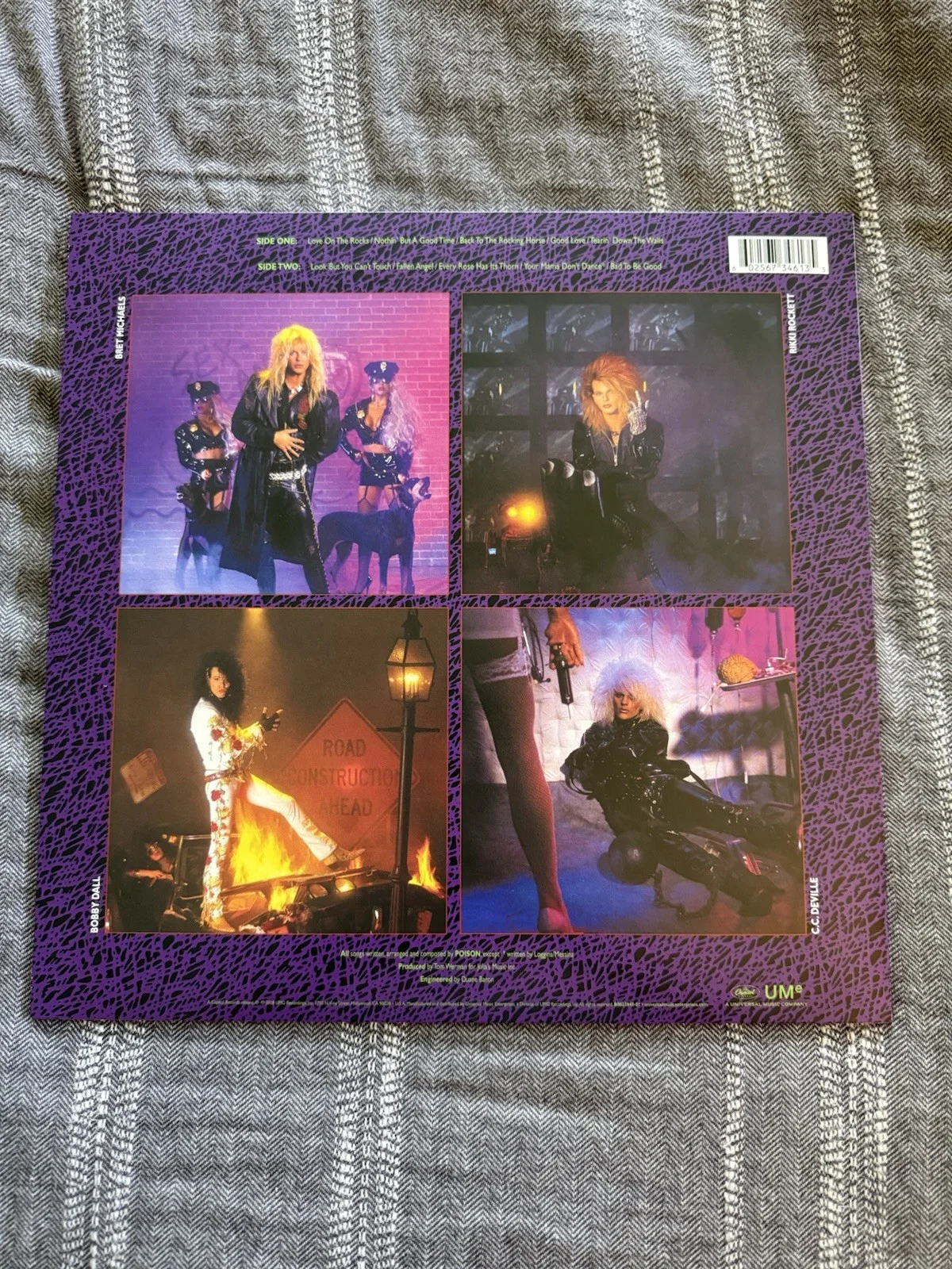 Rikki Rockett Poison Open Up And Say Ahh! Signed Auto Album Vinyl Never Played, image 3