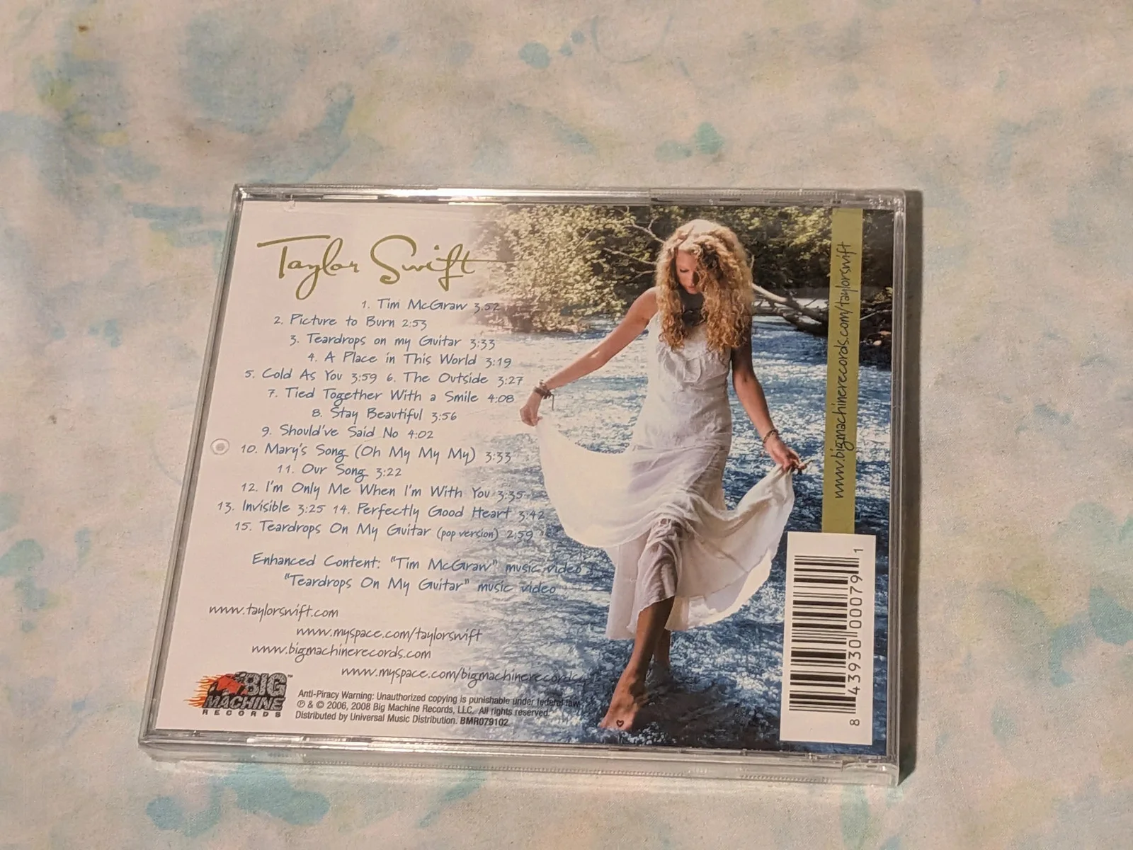 Taylor Swift Self-Titled CD 2006 brand new sealed collectible, image 2