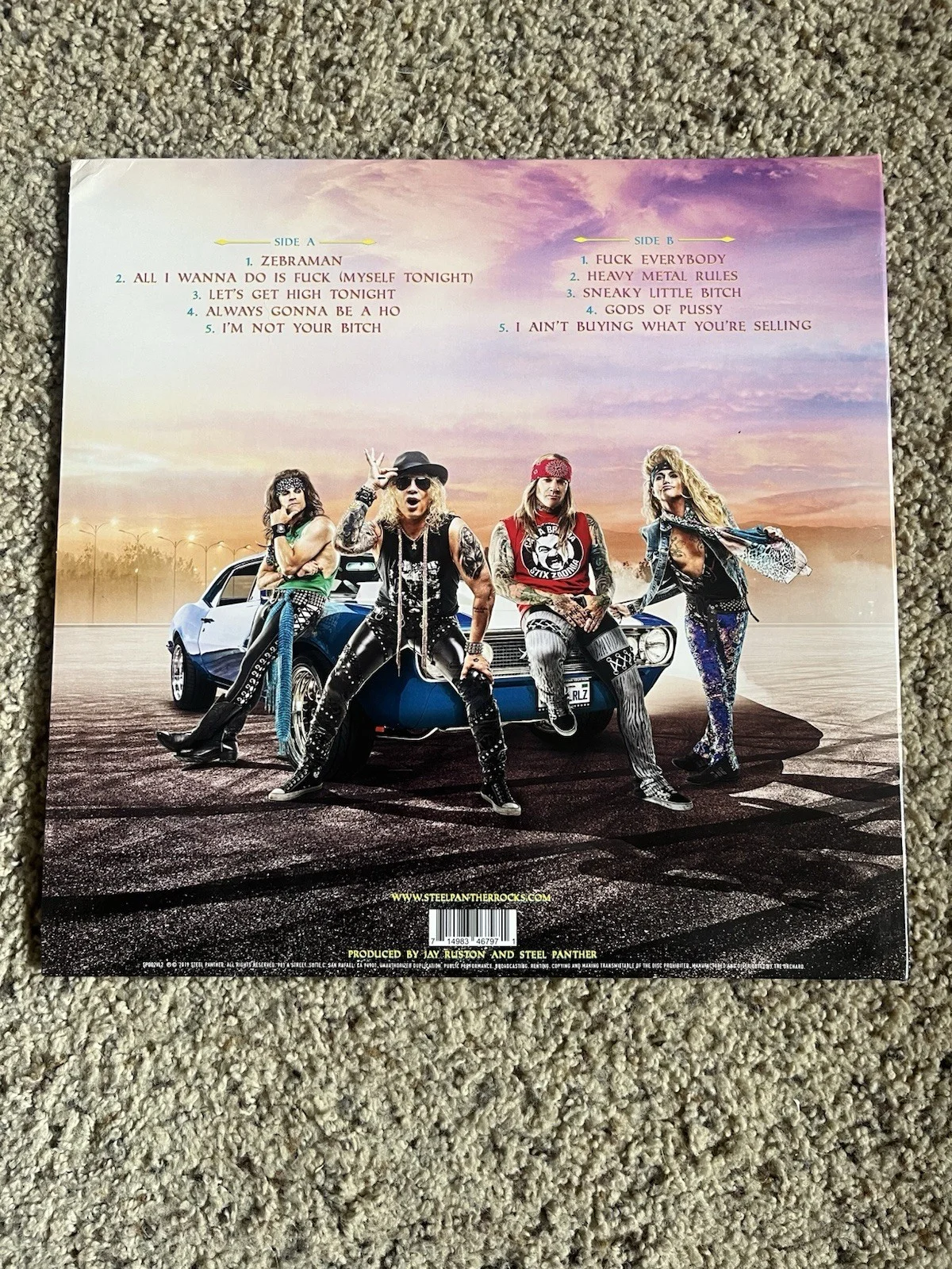 Steel Panther Heavy Metal Rules Autographed Vinyl, изображение 2
