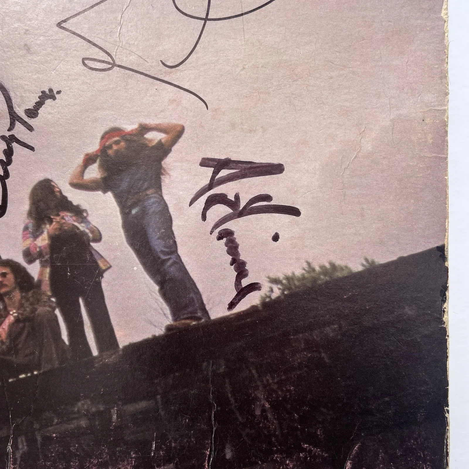 Lynyrd Skynyrd Gary Rossington Signed Autograph Nuthin Fancy Vinyl Album, изображение 4