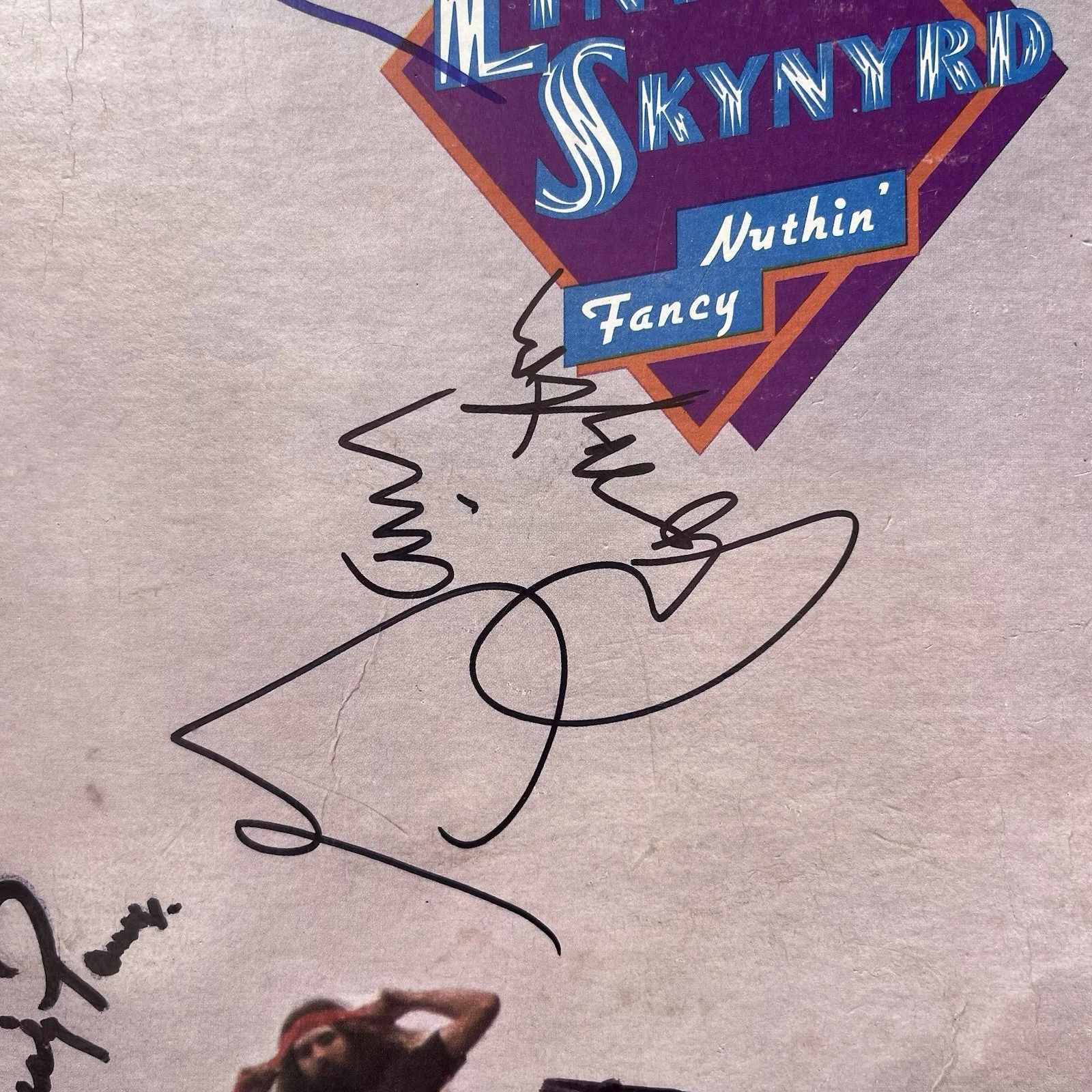 Lynyrd Skynyrd Gary Rossington Signed Autograph Nuthin Fancy Vinyl Album, изображение 5