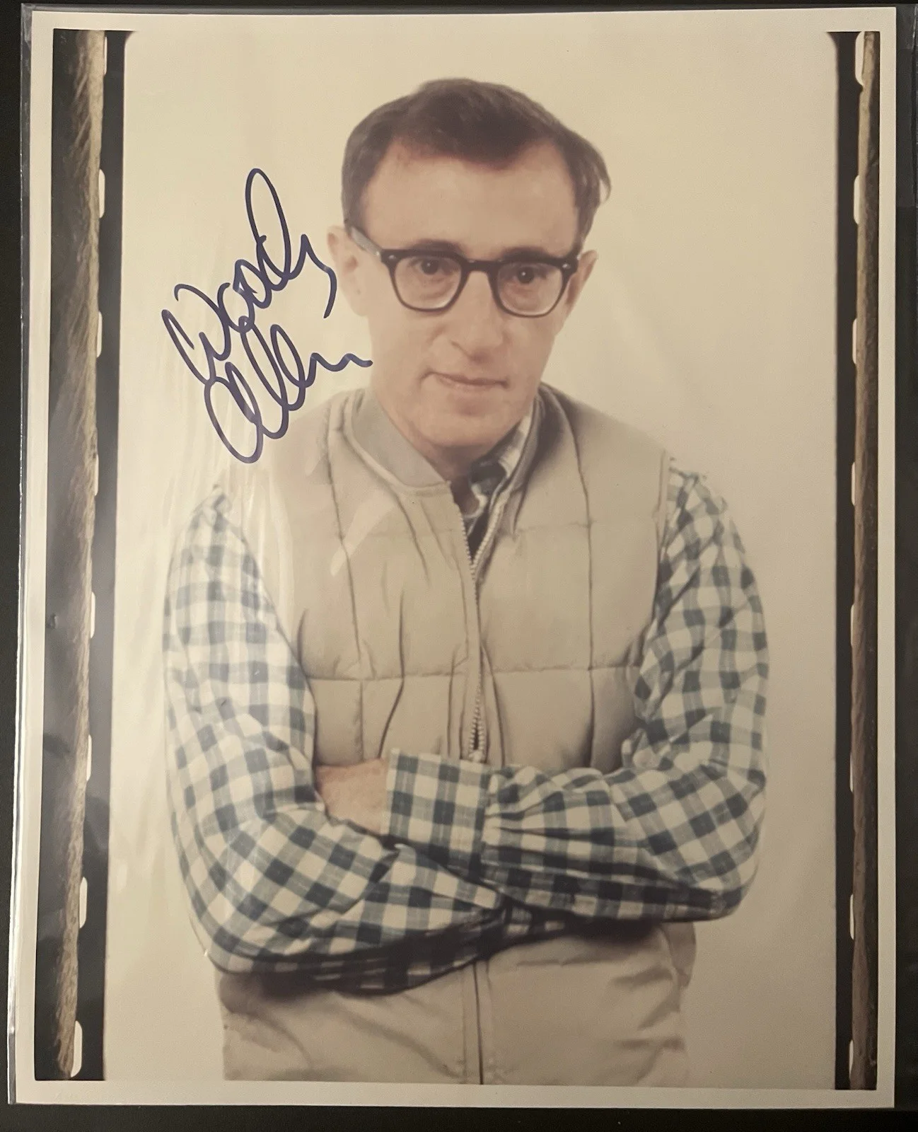 Woody Allen — Woody Allen ~ Autographed Photo ~ 8”x10” Color ~ Late 1980s