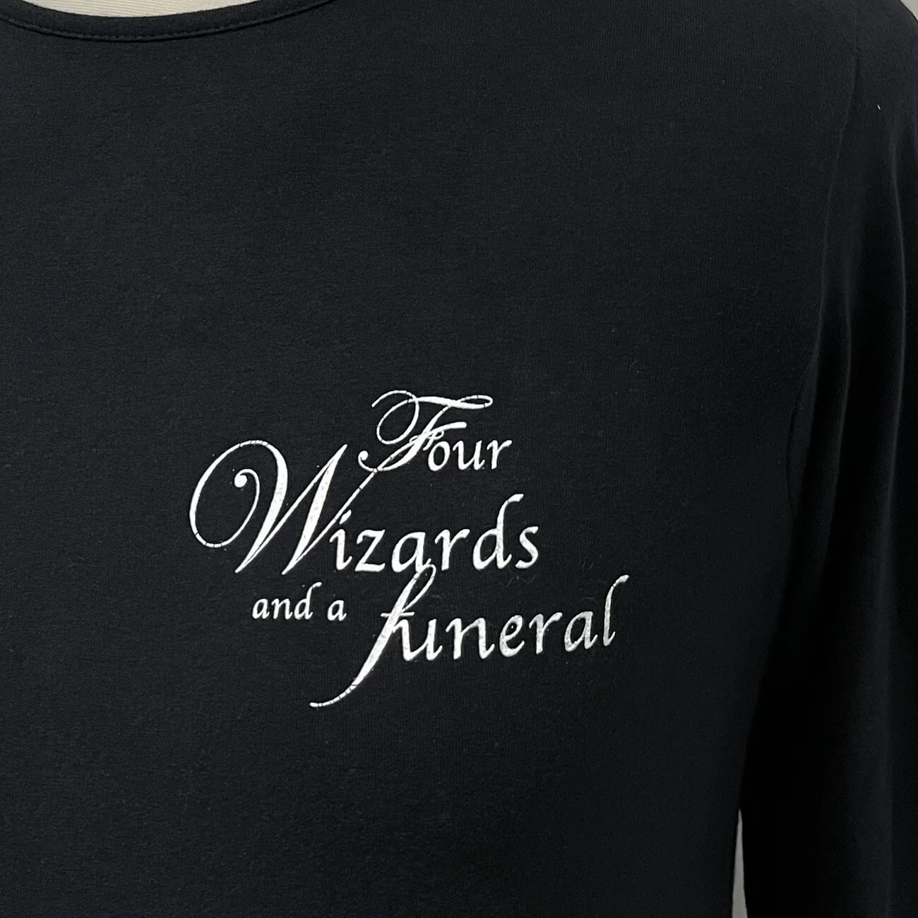 HARRY POTTER Cast & Crew T-Shirt M VFX Dept Movie Goblet of Fire LS HP4 Film, изображение 3