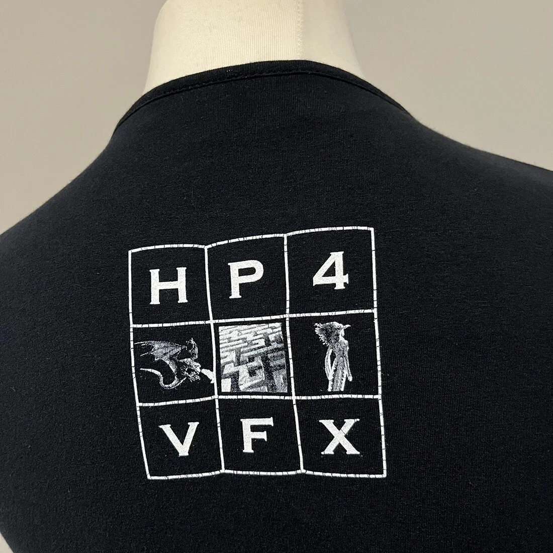 HARRY POTTER Cast & Crew T-Shirt M VFX Dept Movie Goblet of Fire LS HP4 Film, изображение 4
