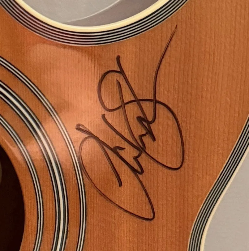 Rare! Signed Epiphone Guitar – Aldean, Lambert, Bentley +11 VIP 2013, image 5