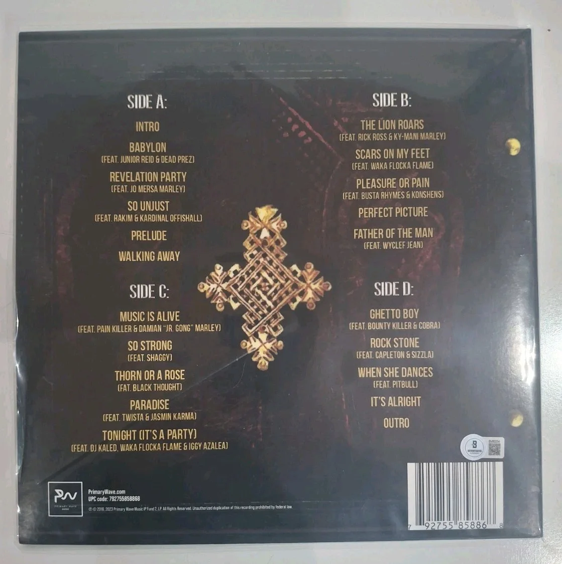 Stephen Marley The Fruit Of Life Signed Autographed Vinyl Lp Beckett Bas Coa, изображение 2