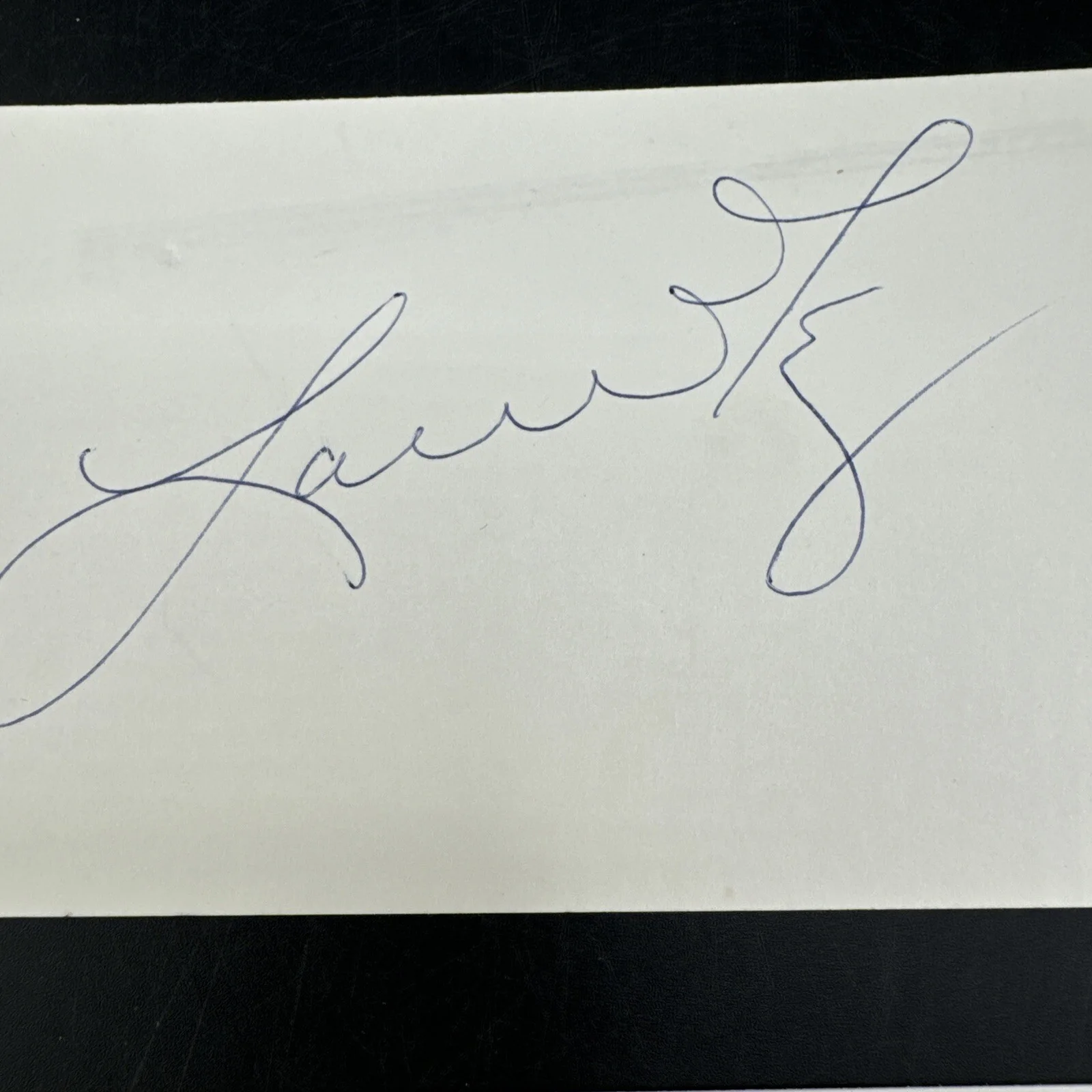 Lainie Kazan Signed Index Card Signature Vintage Autographed. My Big Fat Greek.., изображение 2