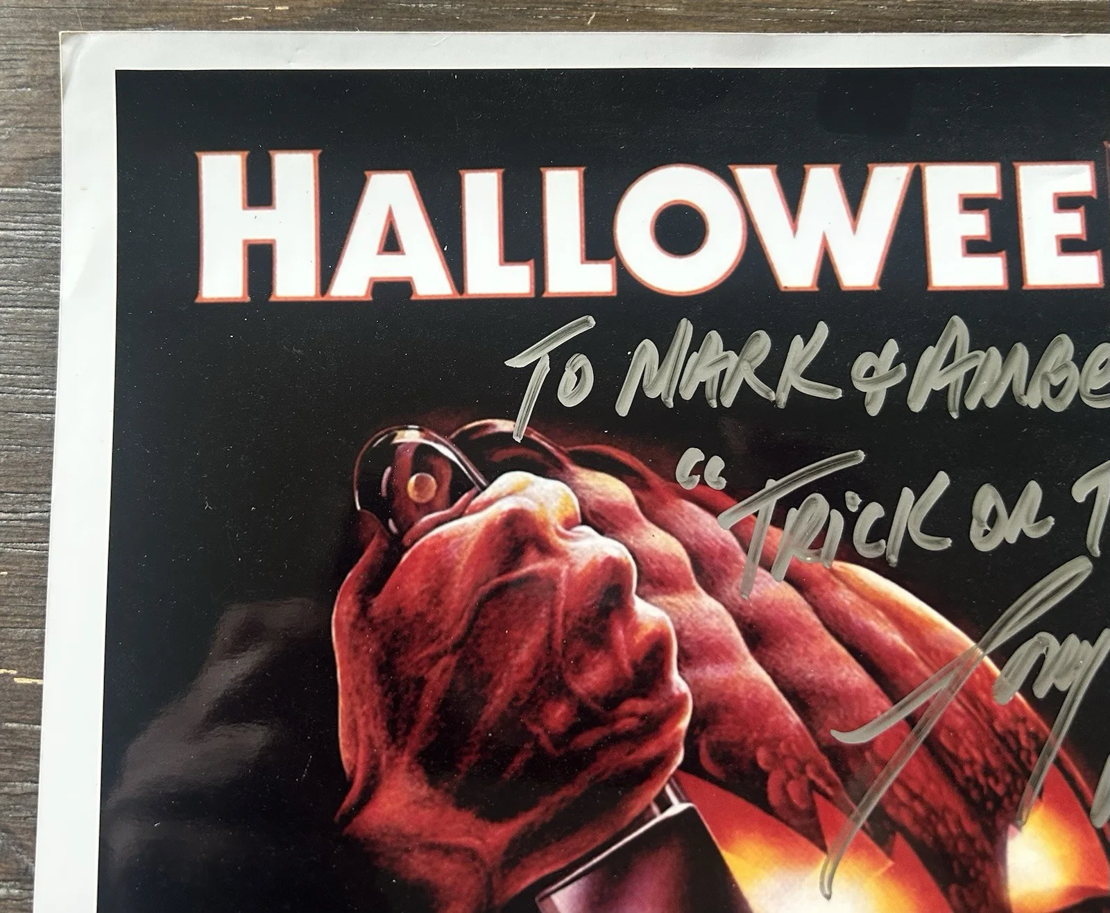 TONY MORAN Signed 12x8 Movie H1 HALLOWEEN Michael Myers Autograph Authentic Real, изображение 3