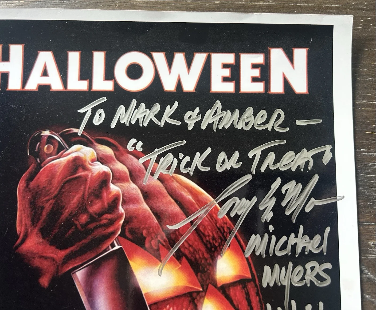 TONY MORAN Signed 12x8 Movie H1 HALLOWEEN Michael Myers Autograph Authentic Real, изображение 4