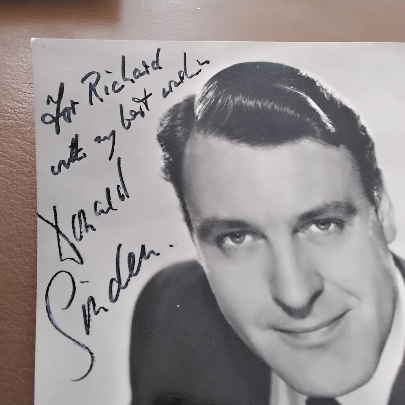 Donald Sinden SIGNED Photo Movie TV Actor Day of Jackal Cruel Sea Two's Company, изображение 3