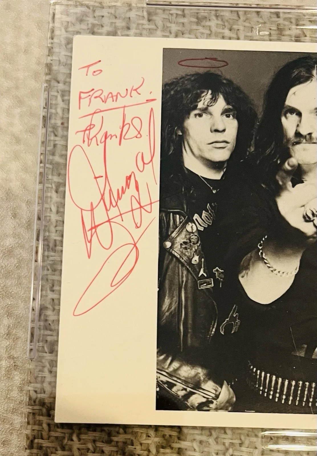 Motorhead Band Signed 1986 Photo Lemmy Wurzel Campbell RIP Autograph PSA Rare, изображение 2