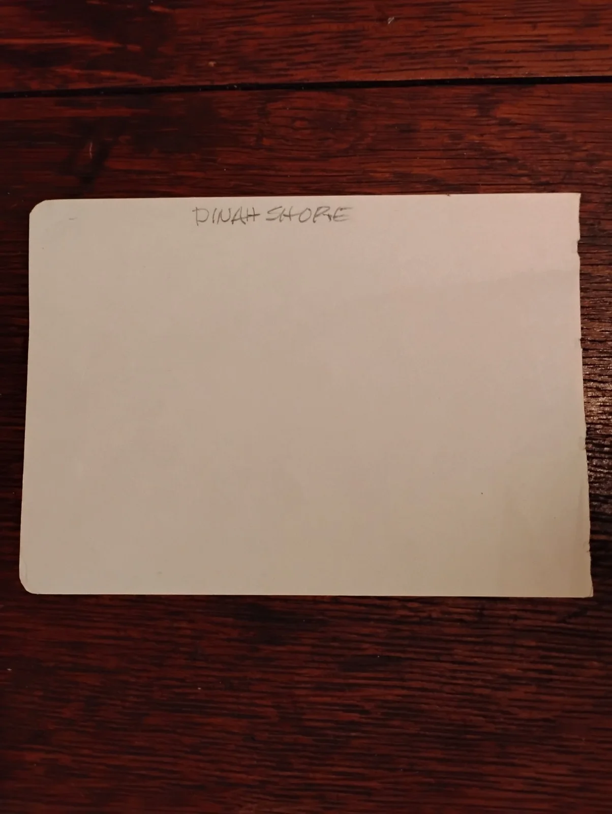 Dinah Shore — Dinah Shore Signed Autograph Book Page Dinah Shore Show, image 2