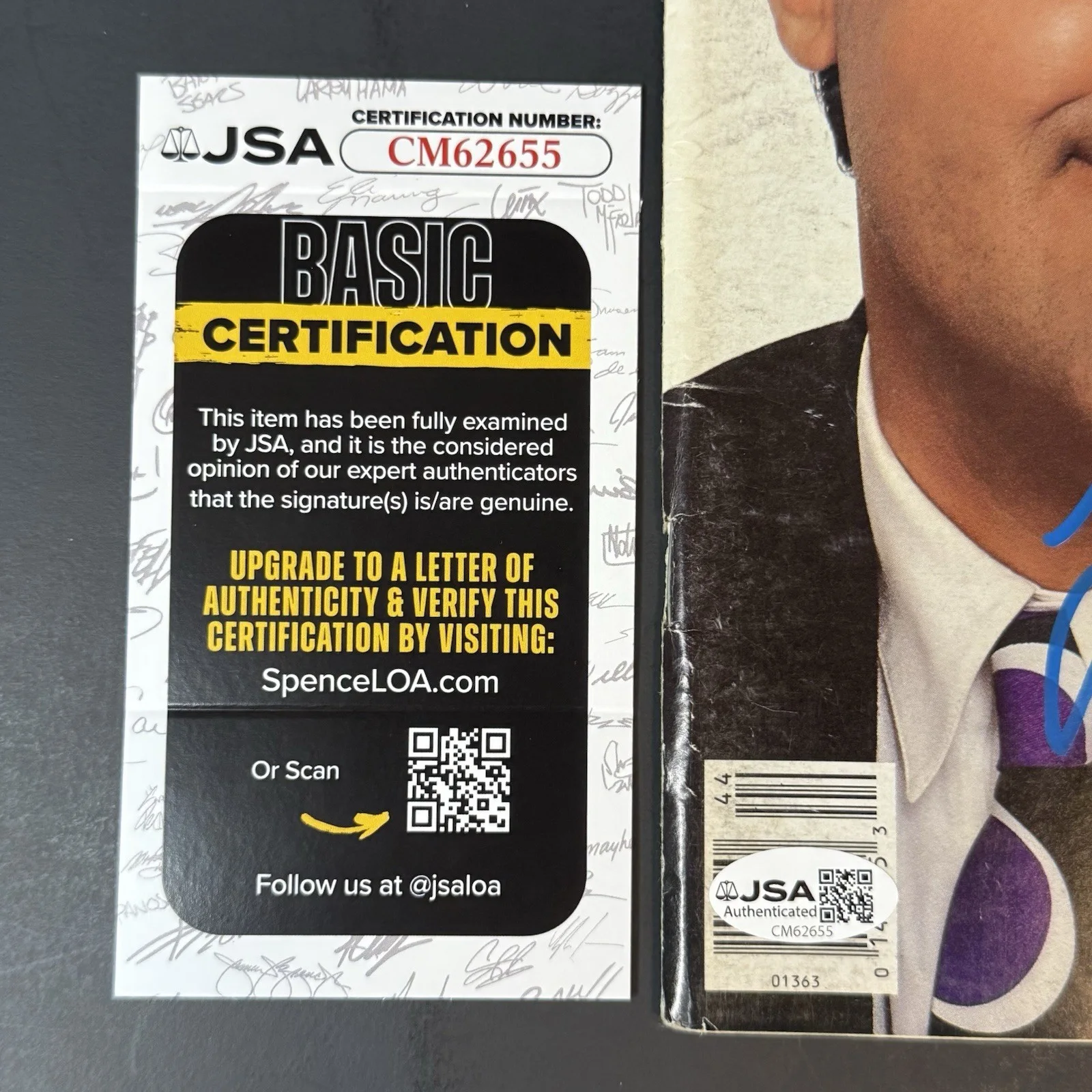 Jay Leno, Arsenio Hall — Jay Leno & Arsenio Hall Signed Rolling Stone Magazine Actor Autographed JSA COA, image 3