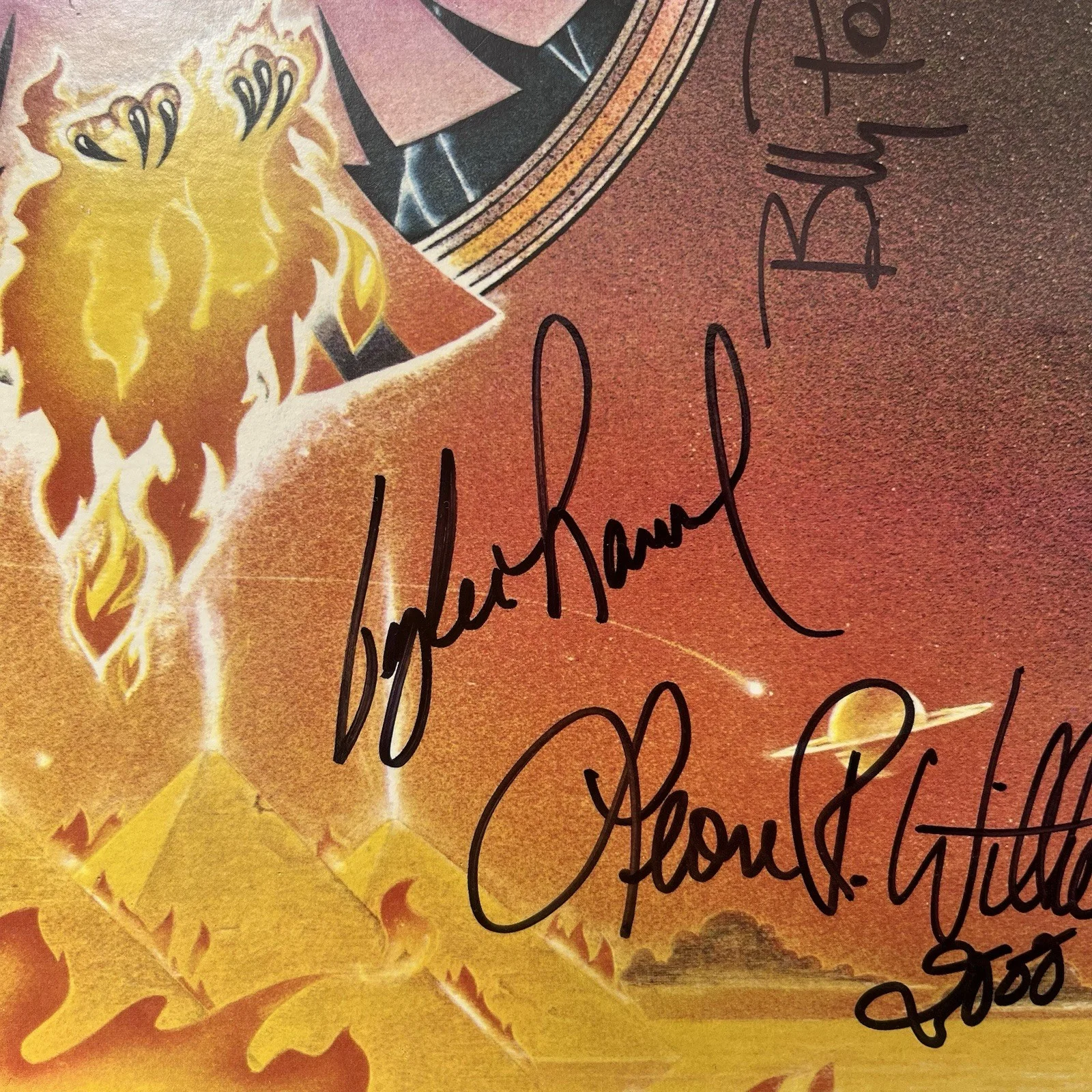 Rossington Collins Band Signed Anytime Anyplace Anywhere Vinyl Album Skynyrd, изображение 3