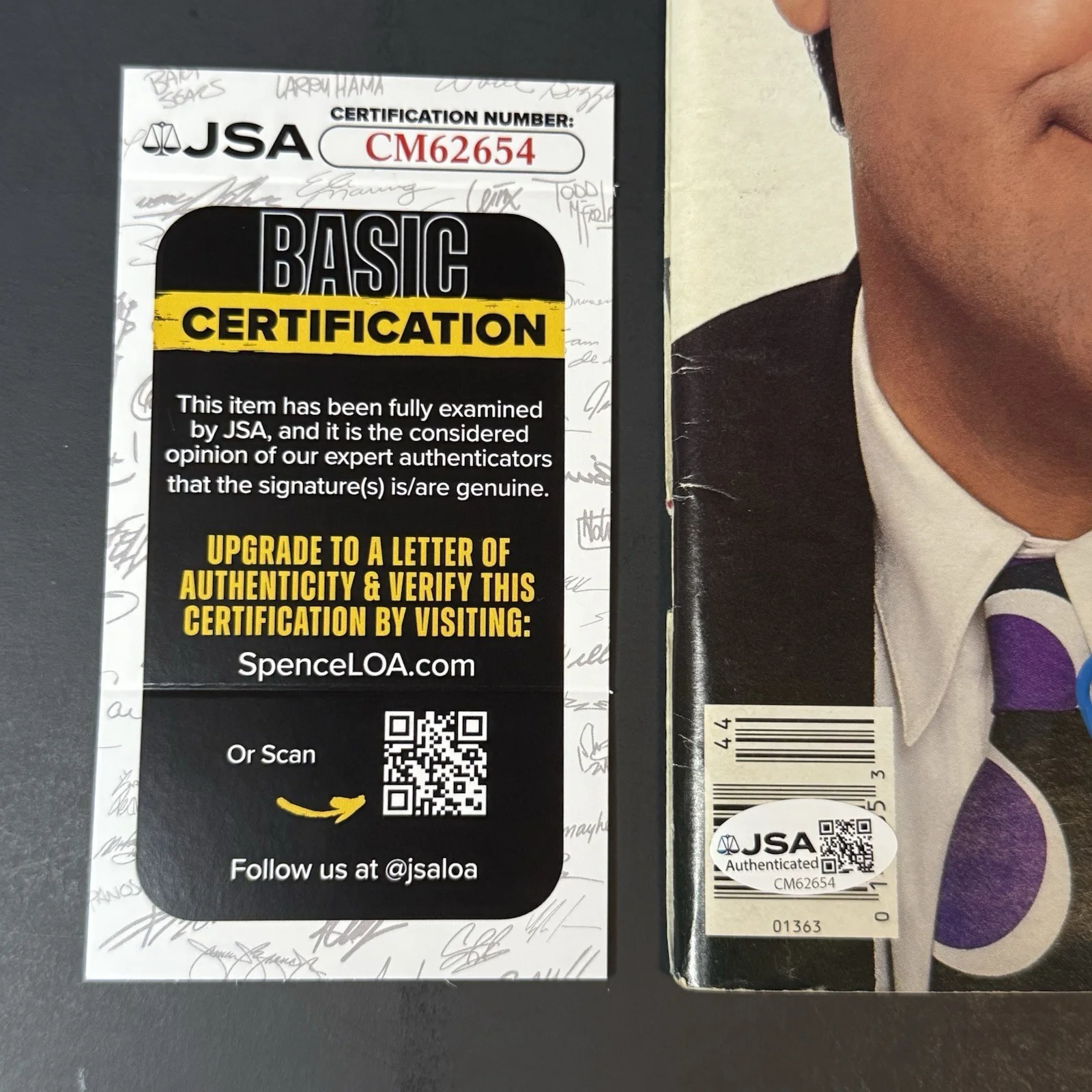 Jay Leno, Arsenio Hall — Jay Leno & Arsenio Hall Signed Rolling Stone Magazine Actor Autographed JSA COA, image 3