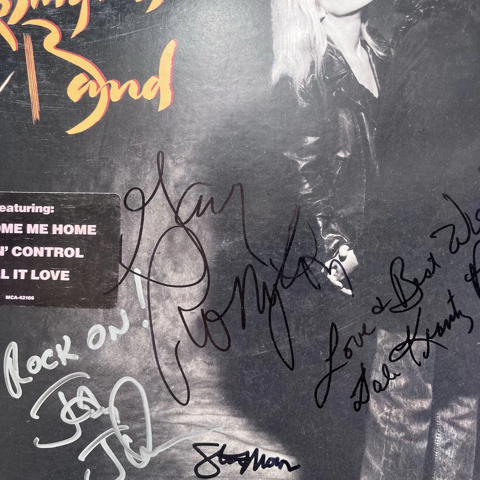 The Rossington Band Signed Love Your Man Vinyl Album Lynyrd Skynyrd, изображение 3