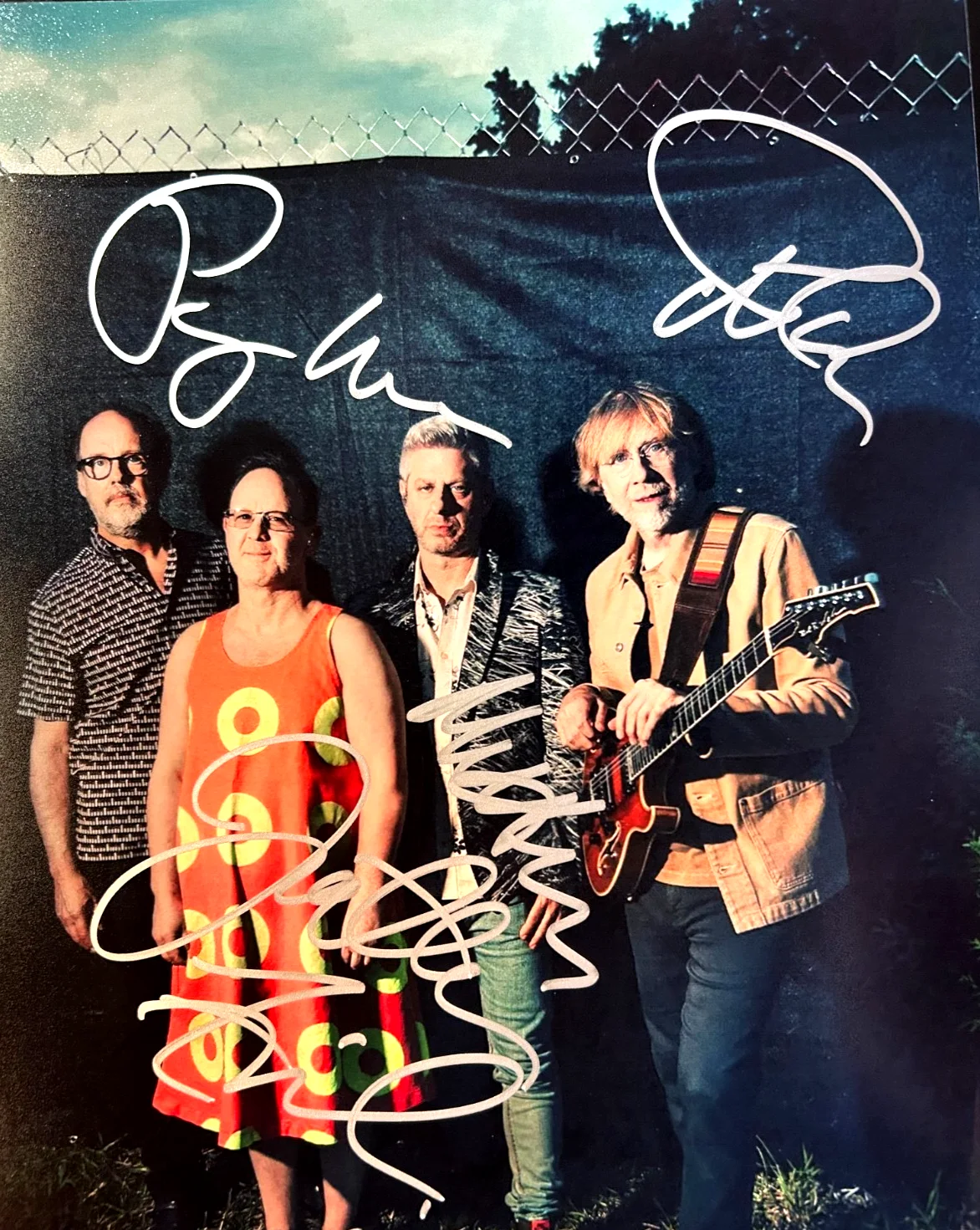 PHISH Full Band Signed Original 8x10" Authentic Autographs GENUINE w/COA, image 3