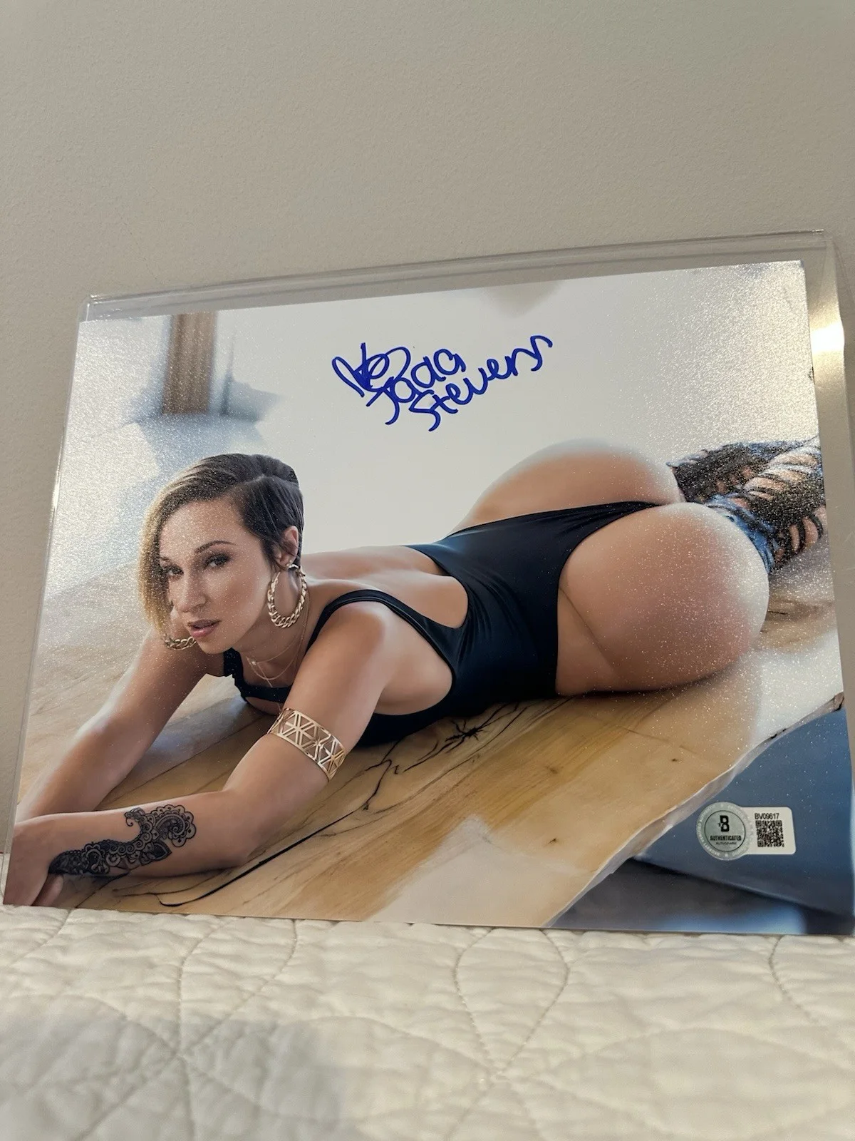 Jada Stevens Porn Star Autographed 8x10 Photo Beckett Authenticated, изображение 2