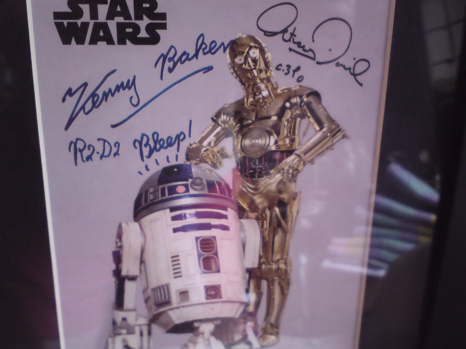 Anthony Daniels And Kenny Baker Signed Autograph FRAMED., image 2