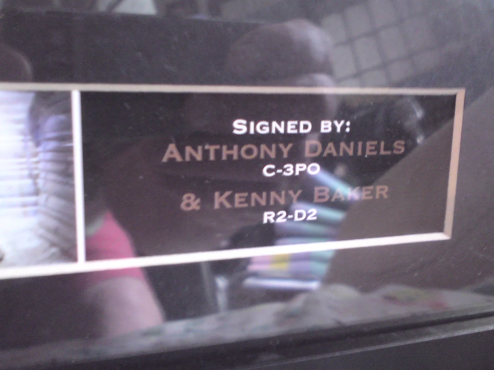 Anthony Daniels And Kenny Baker Signed Autograph FRAMED., image 3