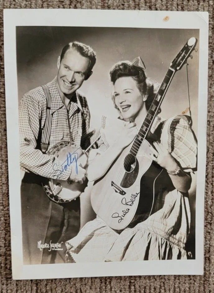 Scotty, Lula Belle — VTG Hand Signed Photograph SCOTTY & LULA BELLE Country Music Black & White Photo, изображение 2