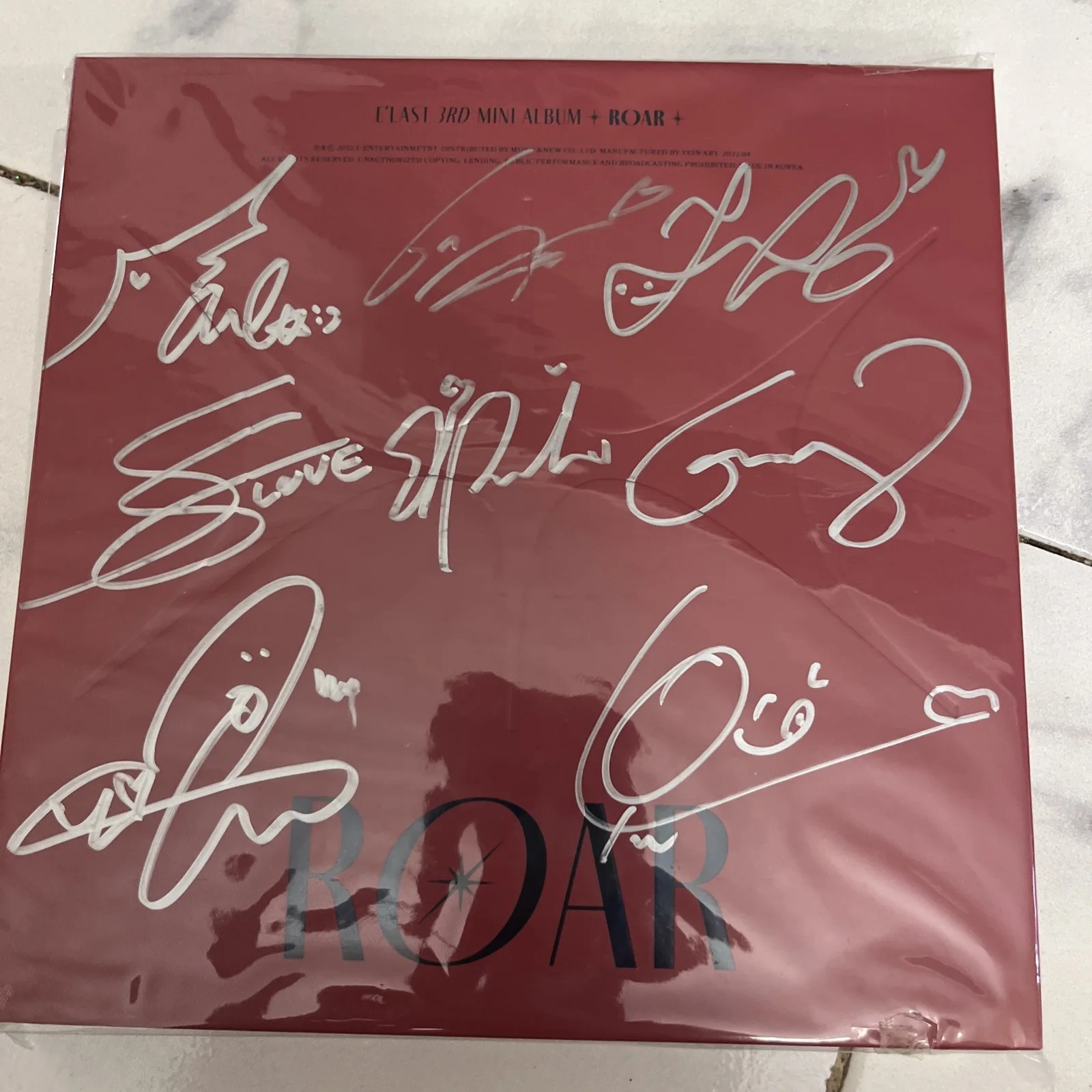E'Last 3rd Mini Album Roar Signed Photo book CD Photo cards Bundle, изображение 2
