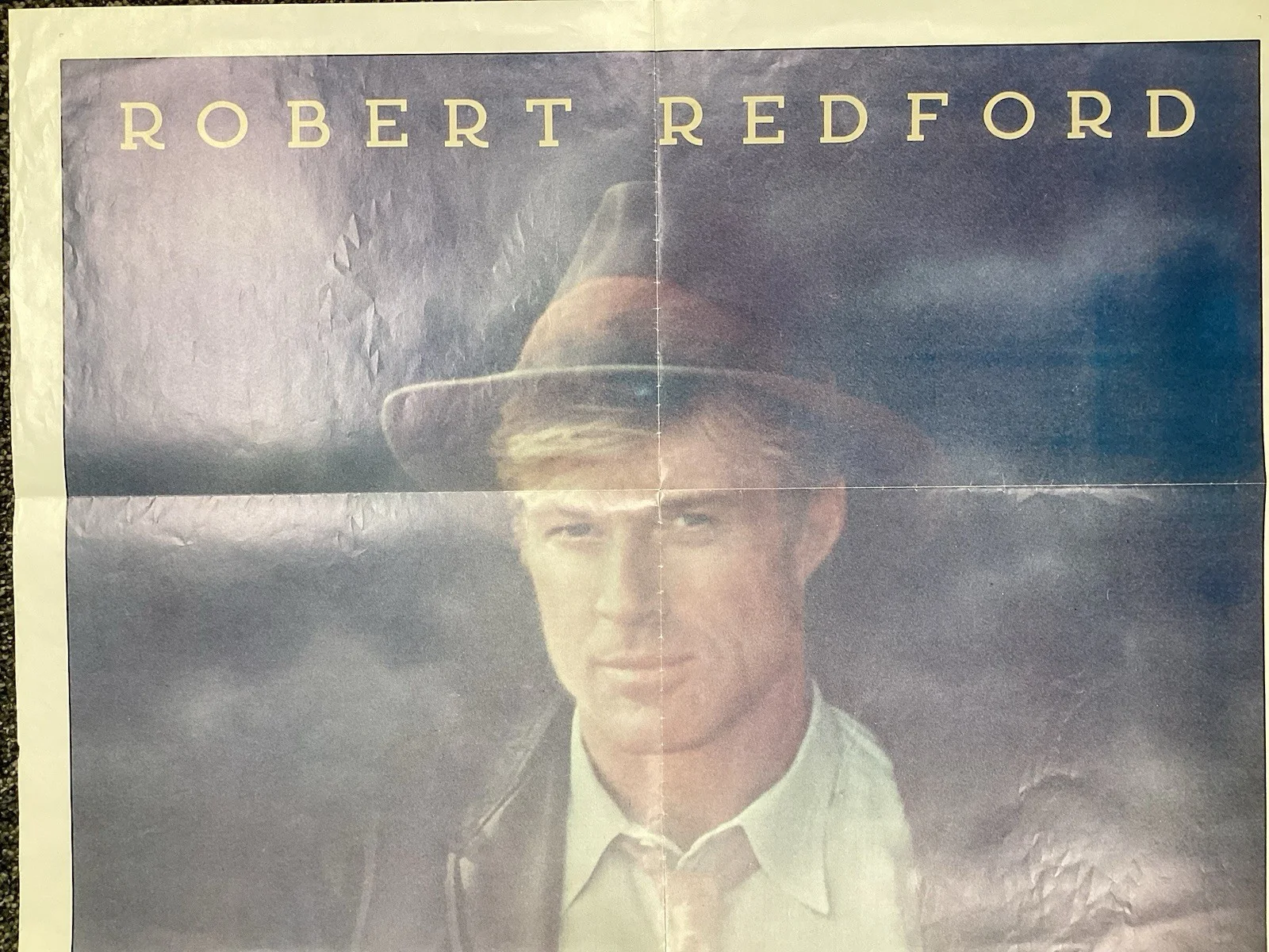 Robert Redford — Robert Redford Signed Poster 41x27 The Natural Roy Hobbs Auto Butch Cassidy JSA, image 3