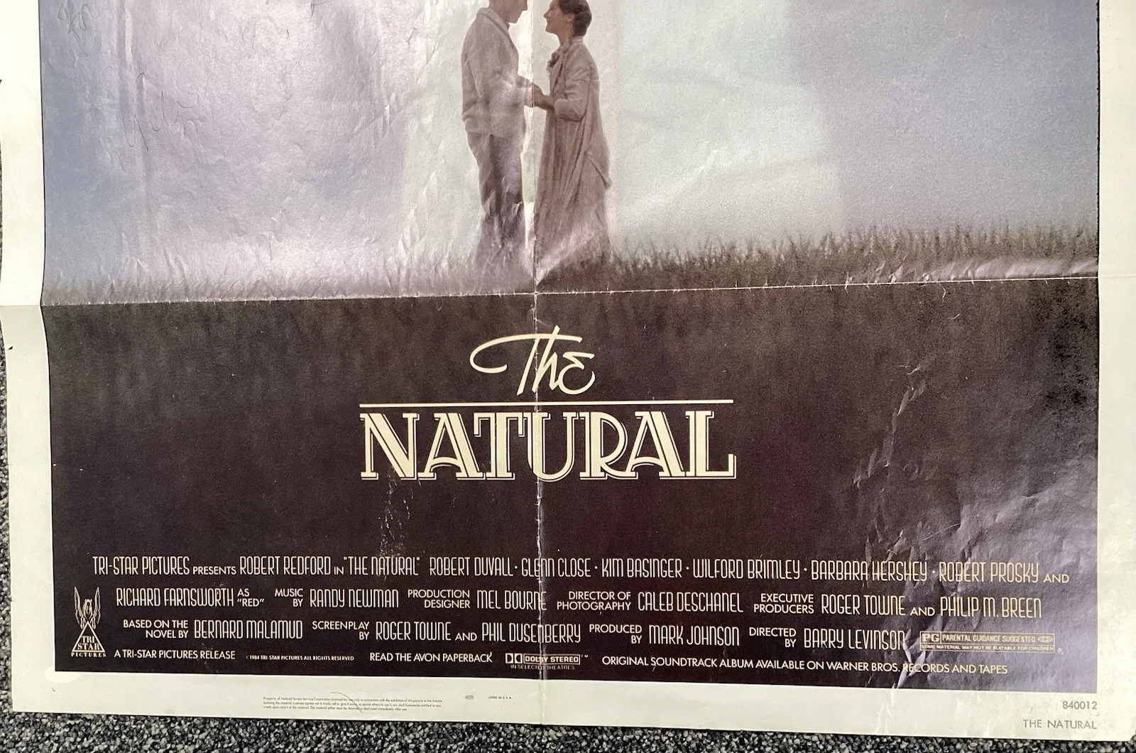 Robert Redford — Robert Redford Signed Poster 41x27 The Natural Roy Hobbs Auto Butch Cassidy JSA, image 5