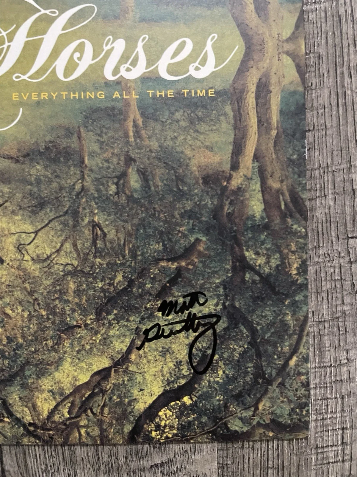 Band Of Horses Everything All The Time SIGNED Vinyl LP Autographed Record, image 5