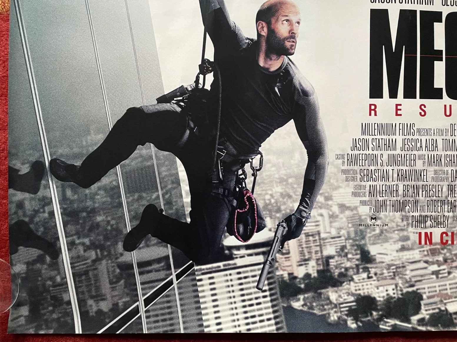 THE MECHANIC: RESURRECTION (2016) Original UK Quad Movie Poster Jason Statham, изображение 4