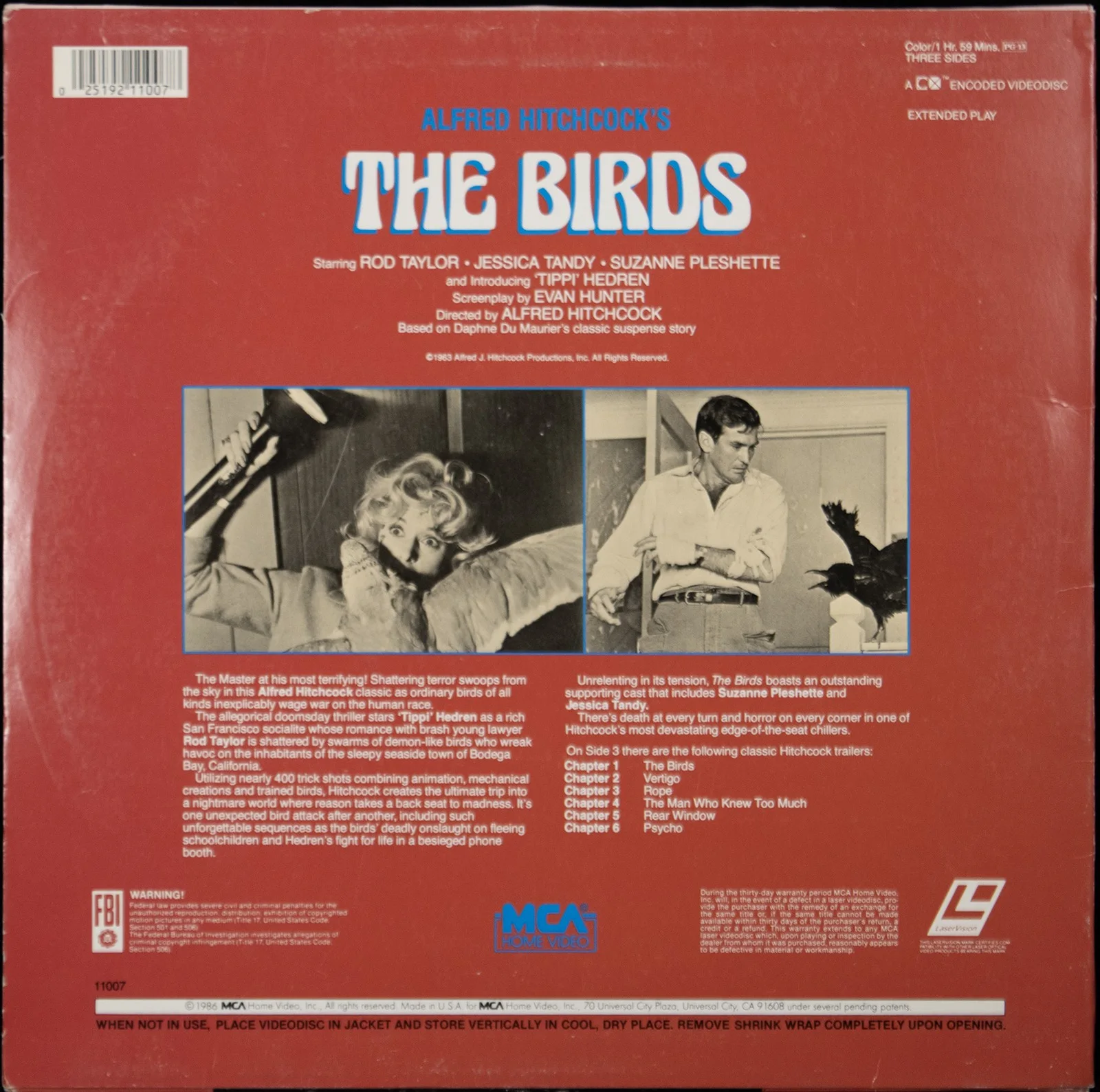 Rod Taylor, Tippi Hedren — BIRDS MOVIE CAST - LASER MEDIA COVER SIGNED WITH CO-SIGNERS, изображение 3