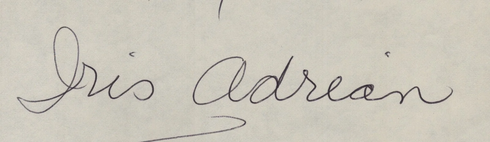 Iris Adrian — IRIS ADRIAN - SELF-CARICATURE SIGNED, image 2