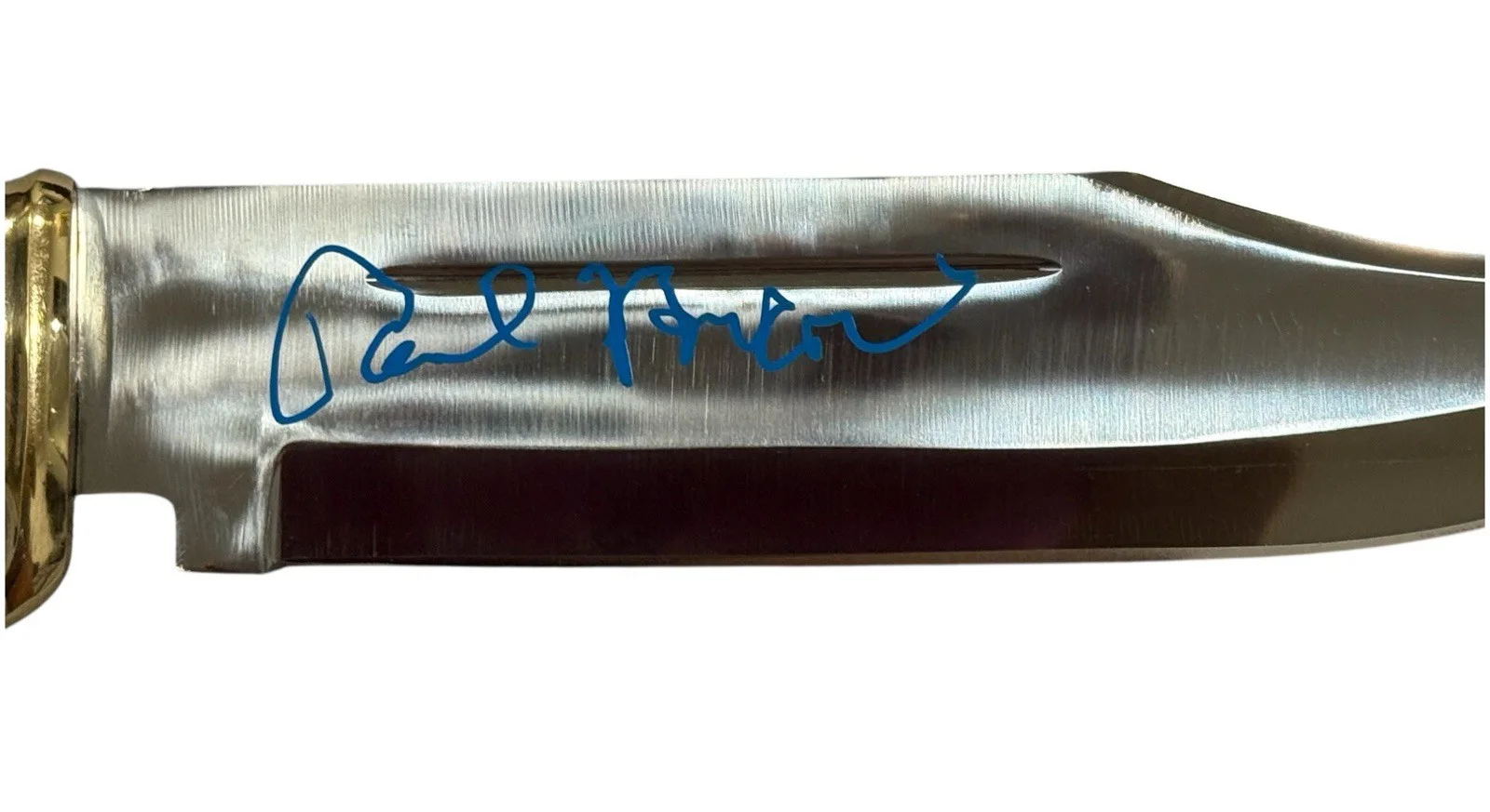Paul Hogan — PAUL HOGAN SIGNED CROCODILE DUNDEE 14” BOWIE KNIFE AUTOGRAPH BECKETT + PROOF, изображение 3