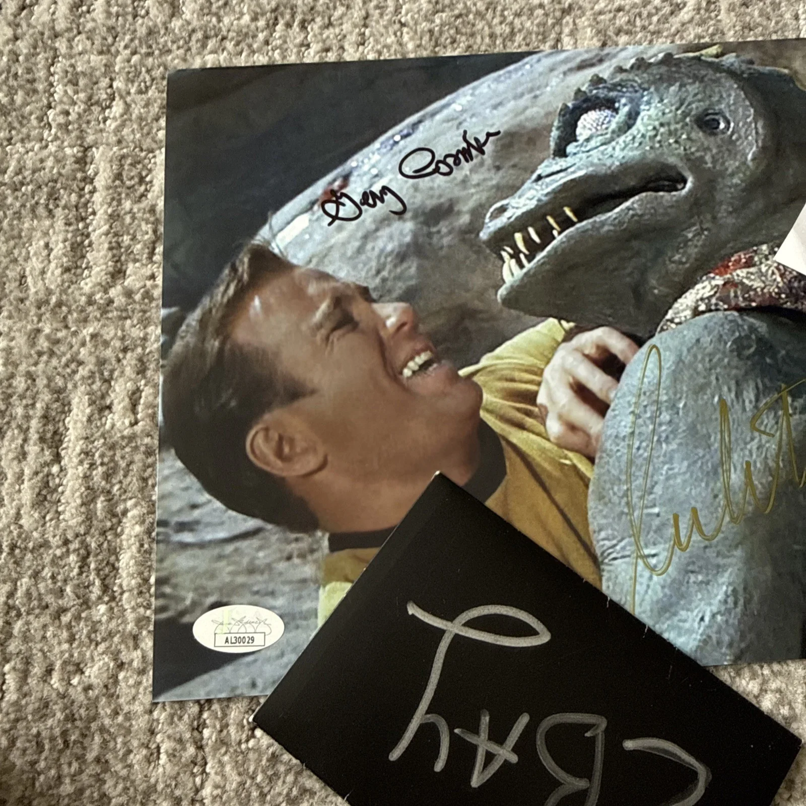 DUO SIGNED Gary Combs William Shatner AUTOGRAPHED 8x10 PHOTO JSA Star Trek, image 5