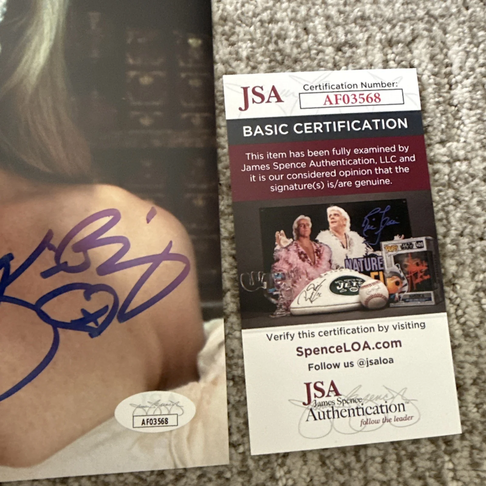 Kim Basinger SIGNED AUTOGRAPHED 8x10 PHOTO JSA Batman, image 4