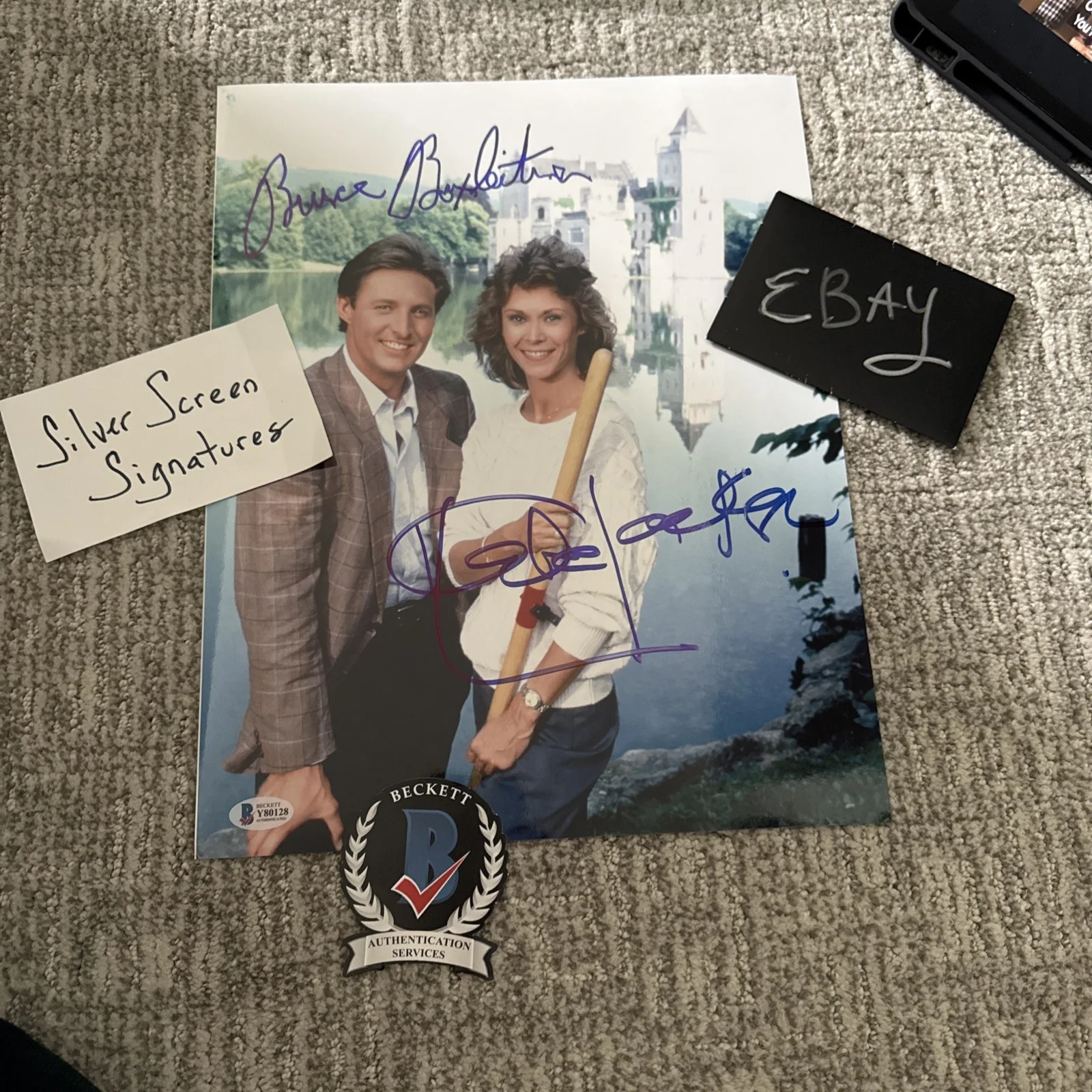 BRUCE BOXLEITNER, KATE JACKSON — BRUCE BOXLEITNER & KATE JACKSON Signed 11x14 Photo SCARECROW Autograph BAS COA, изображение 4