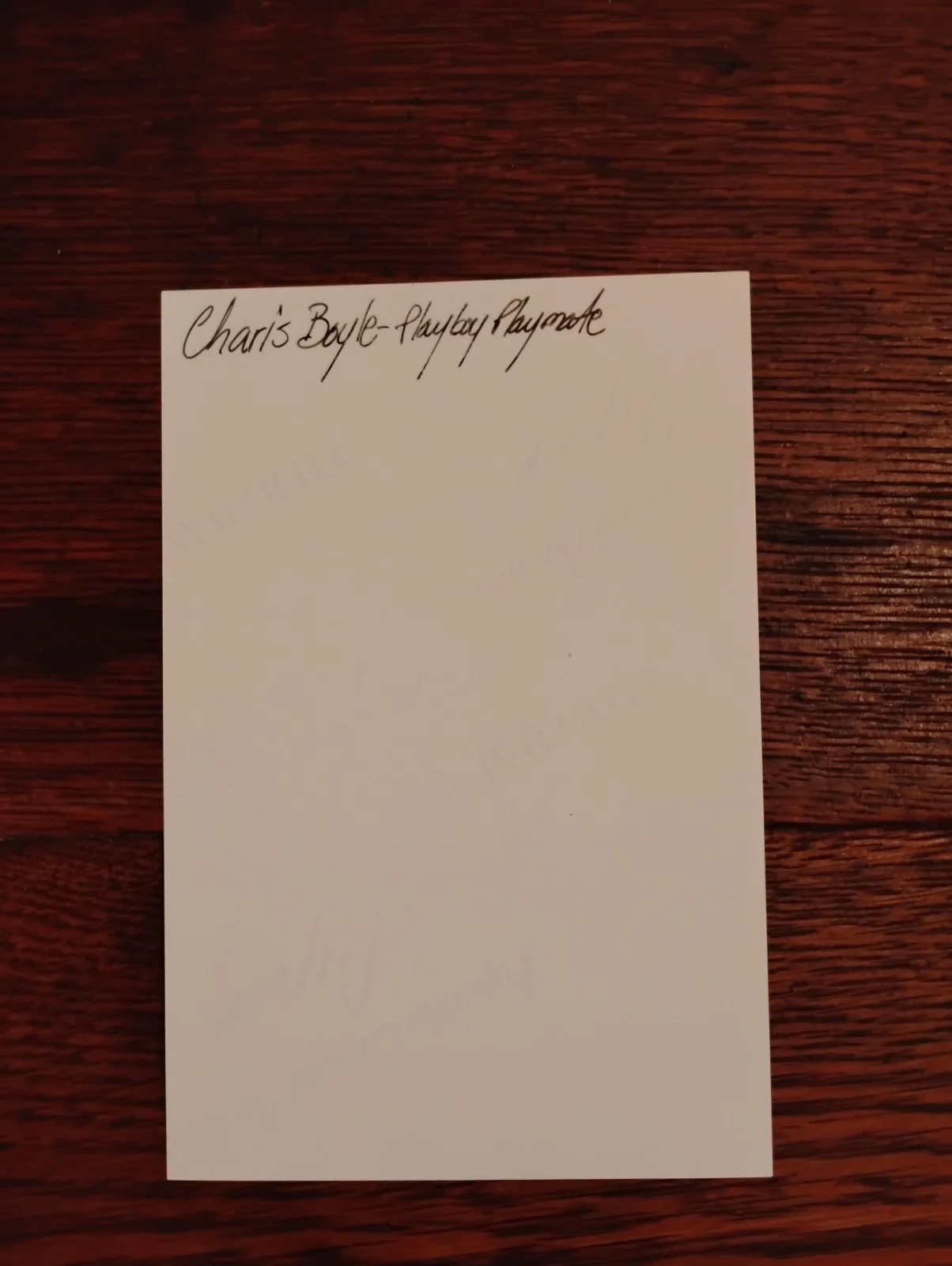 Charis Boyle — Charis Boyle Signed 6 X 4 Photo Snapshot Playmate 2003, изображение 2