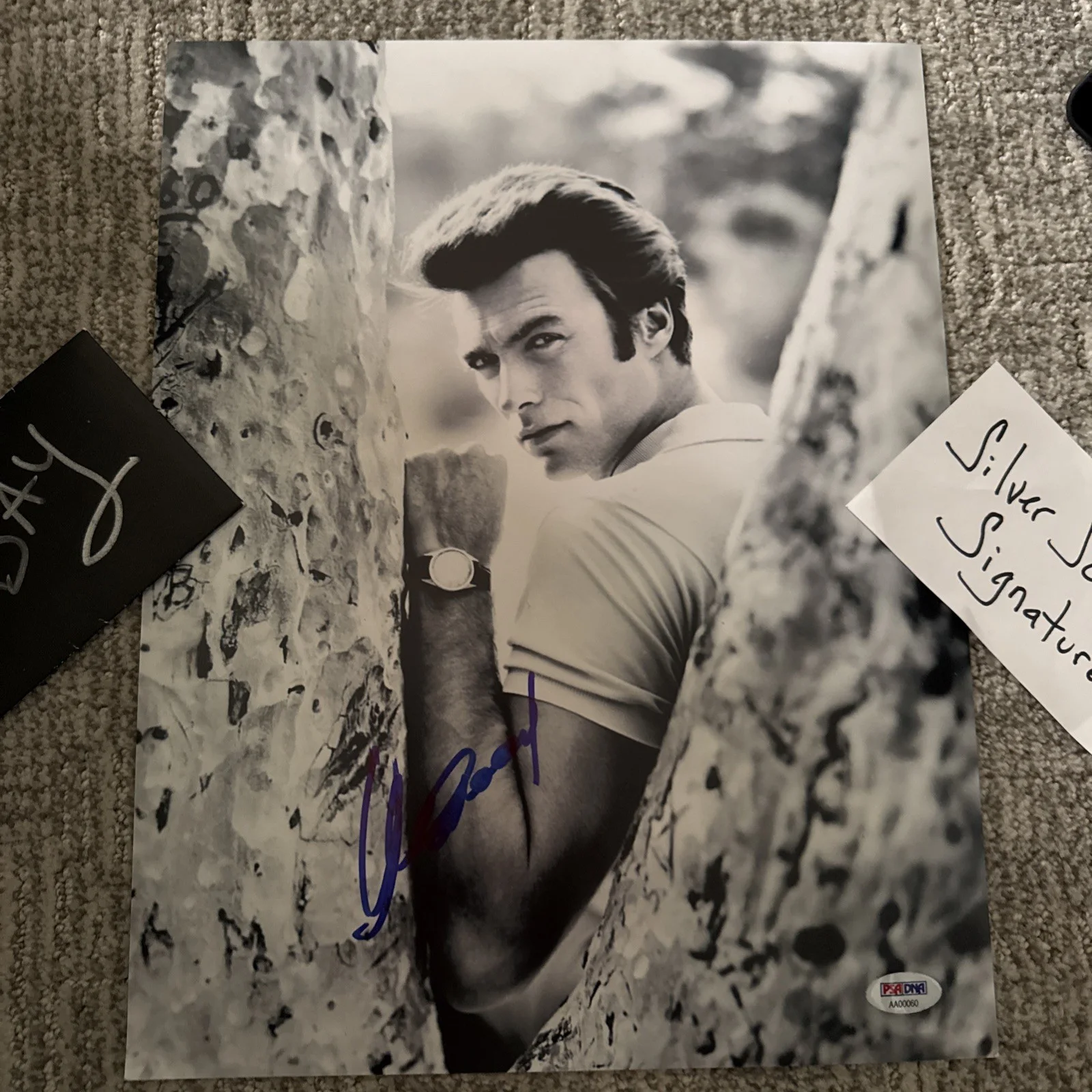 Clint Eastwood — Clint Eastwood In-Person 11x14 Signed PHOTO COA PSA PSA/DNA, изображение 3